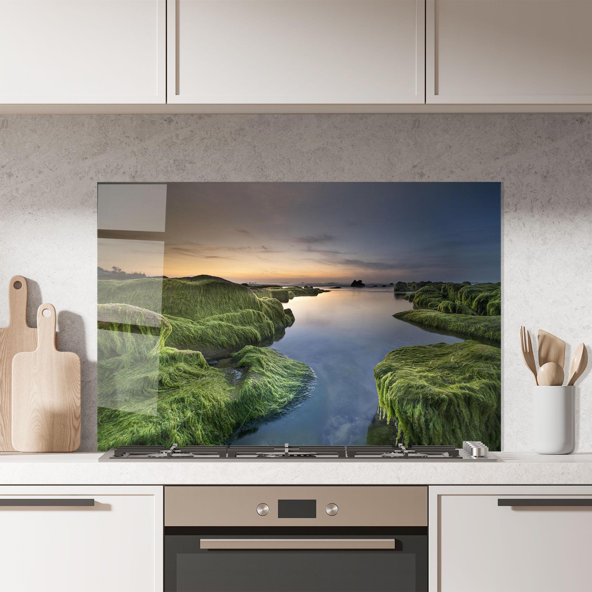 Küchenrückwand Glas Coast View mockup 7