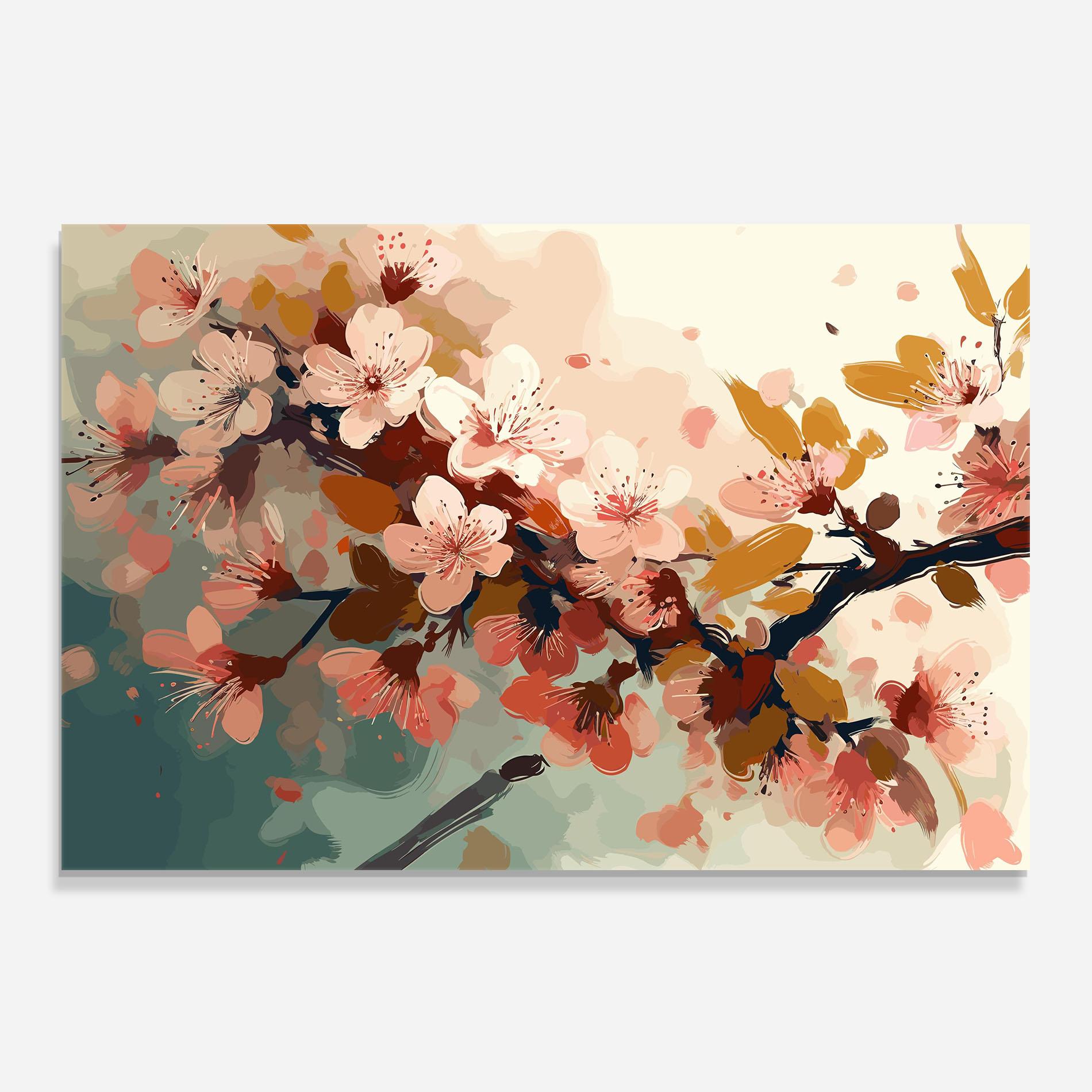 Küchenrückwand Glas Cute Spring Flower mockup 0