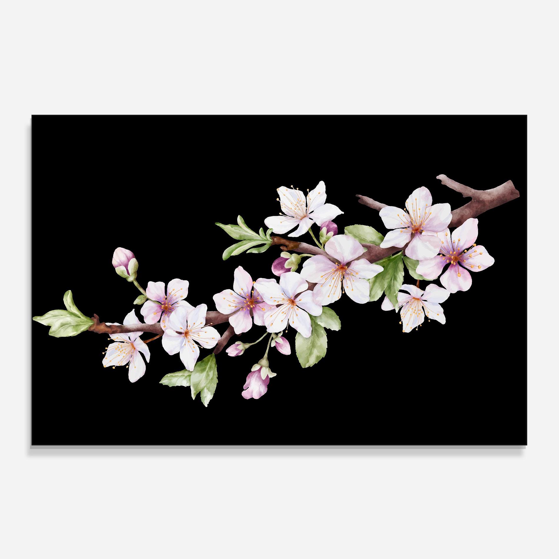 Küchenrückwand Glas Pretty Flower Spring mockup 0