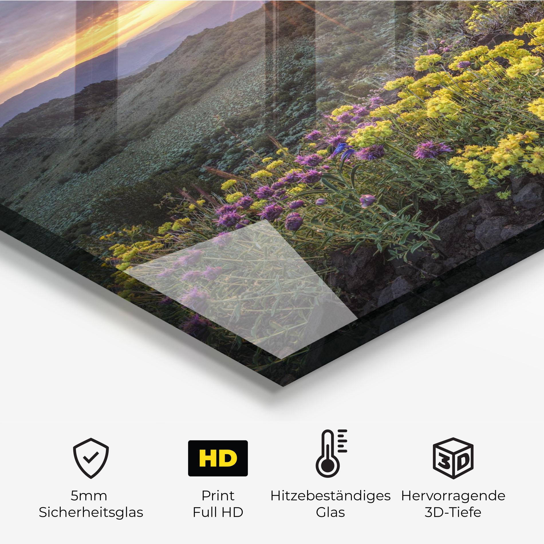 Küchenrückwand Glas Beautiful Spring View mockup 2