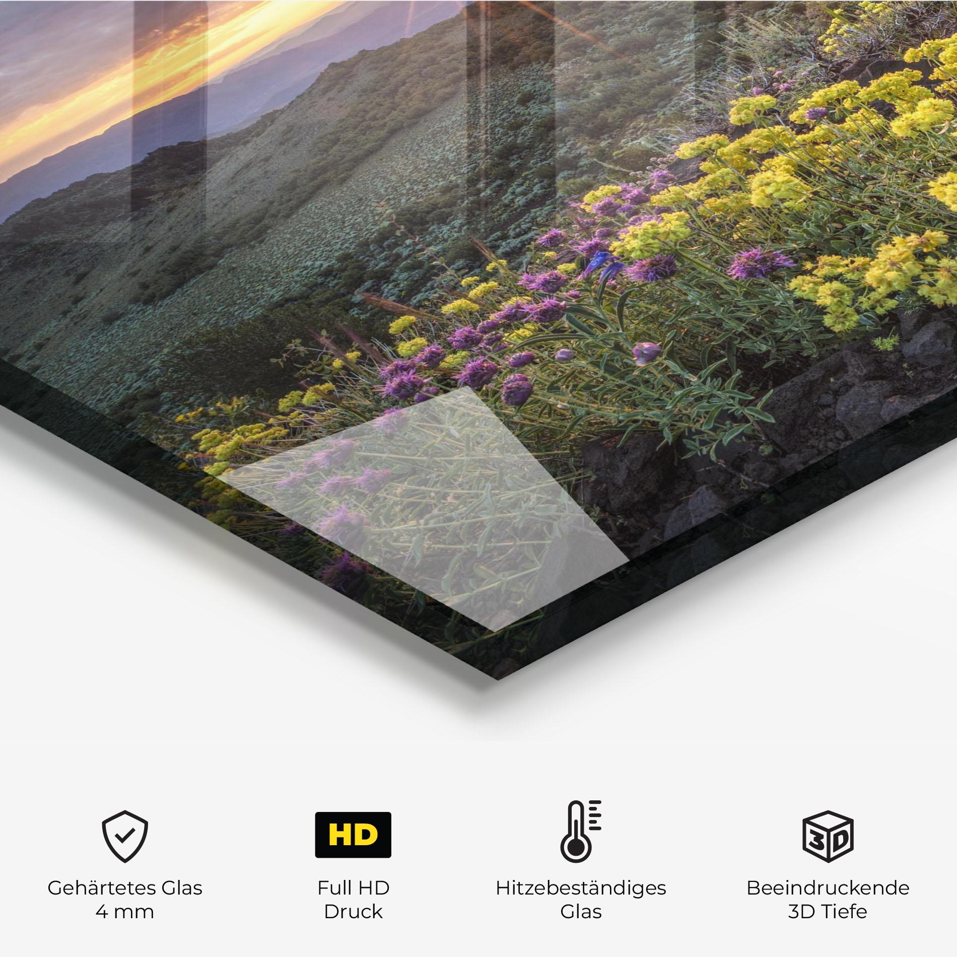 Küchenrückwand Glas Beautiful Spring View mockup 2