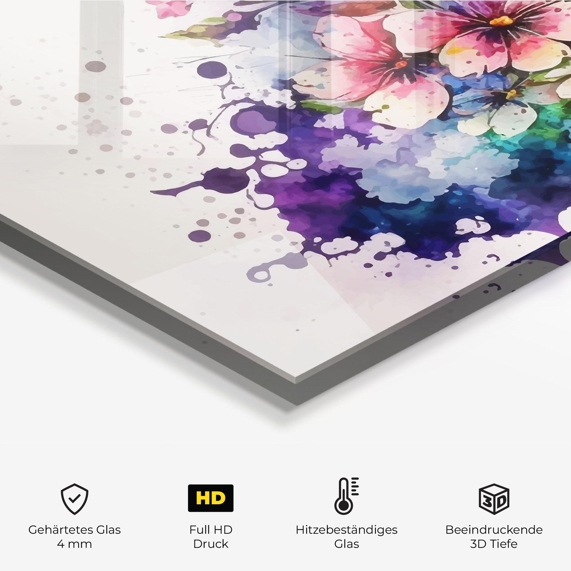 Küchenrückwand Glas Color Mix Spring mockup 2