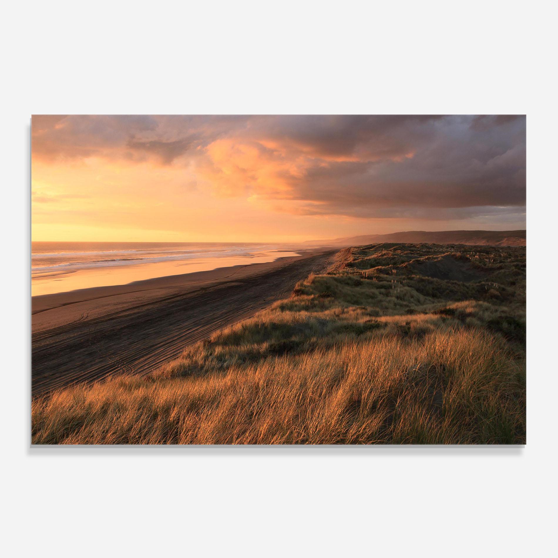 Küchenrückwand Glas Beach Land mockup 0