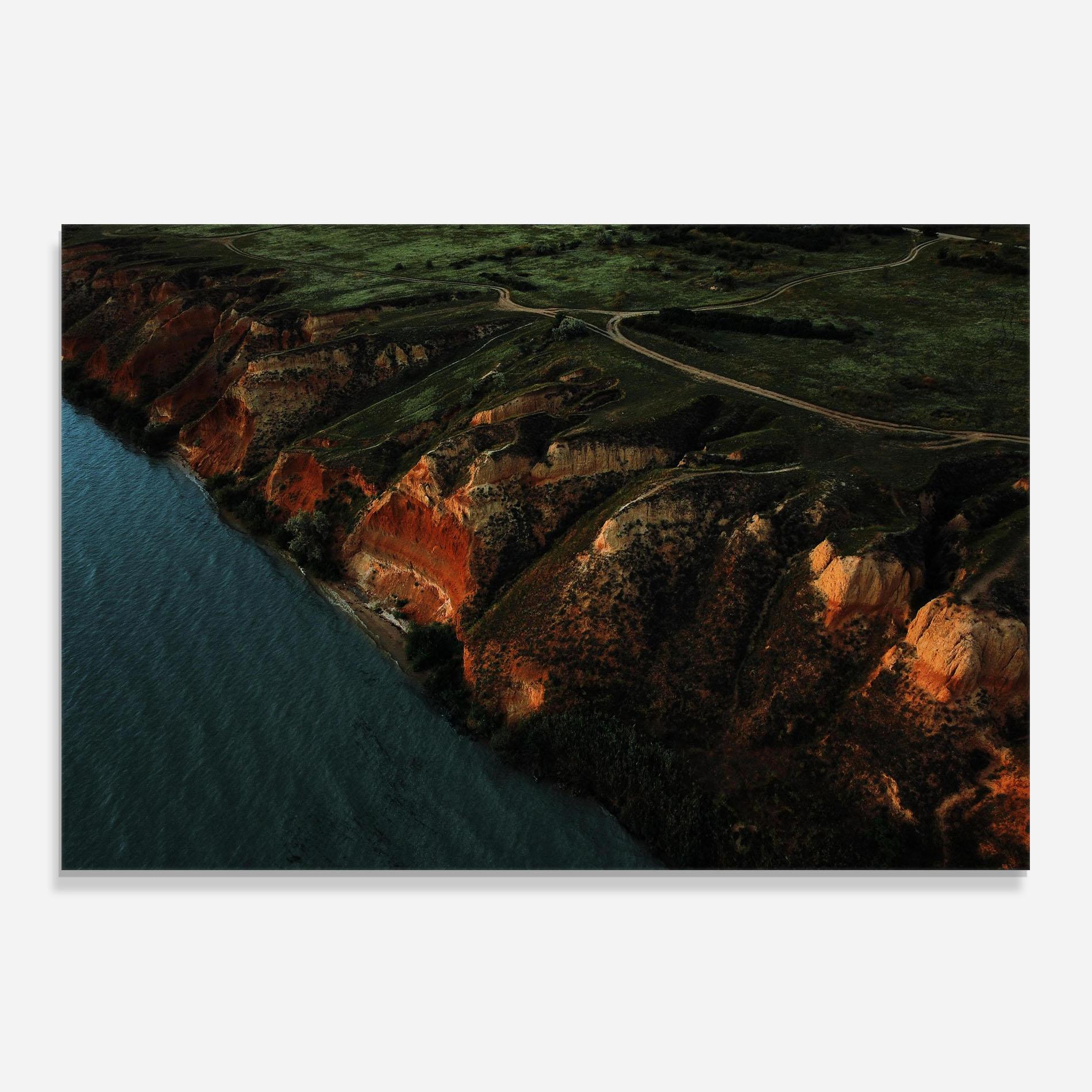 Küchenrückwand Glas End Of The Road mockup 0