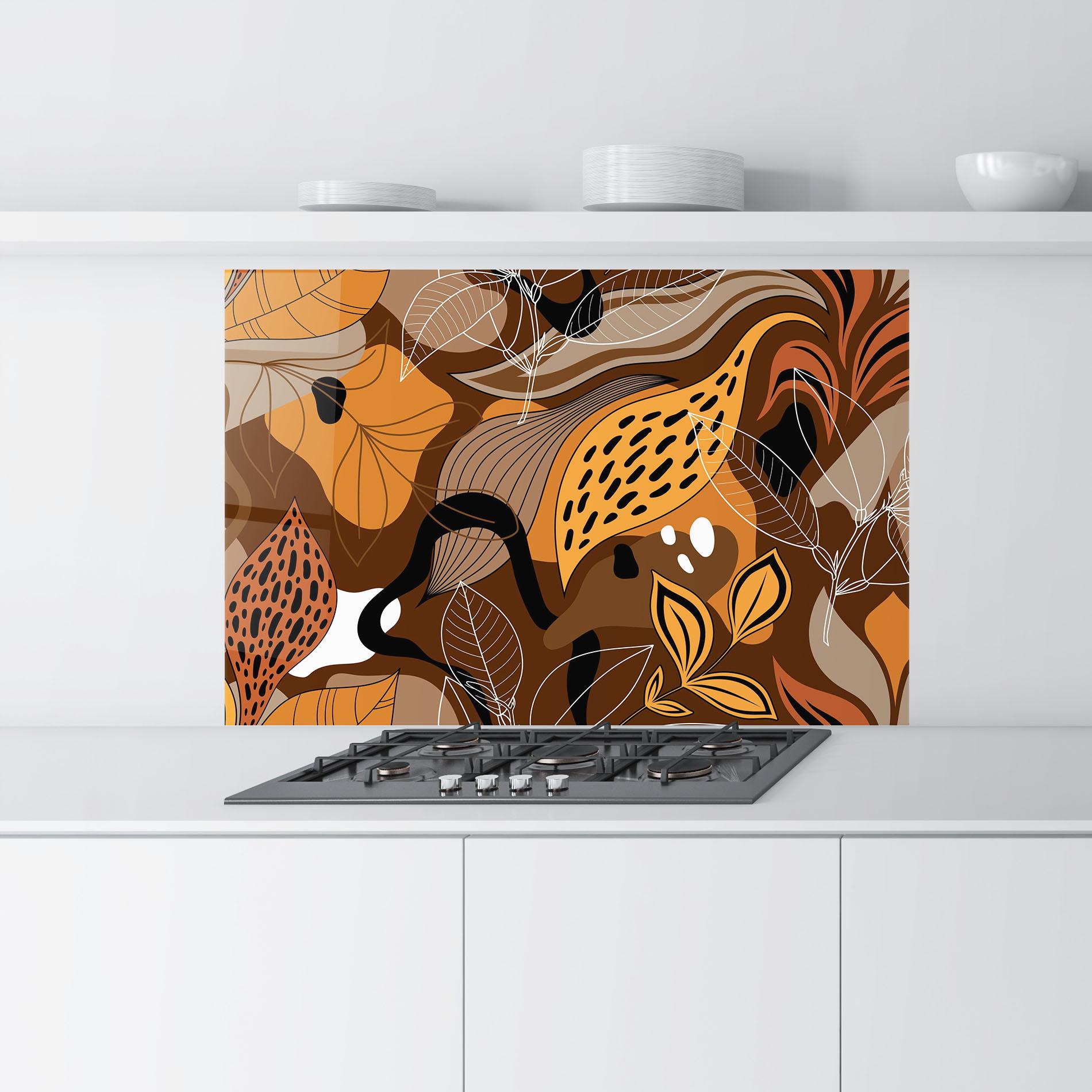 Küchenrückwand Glas Autumn Colors mockup 9