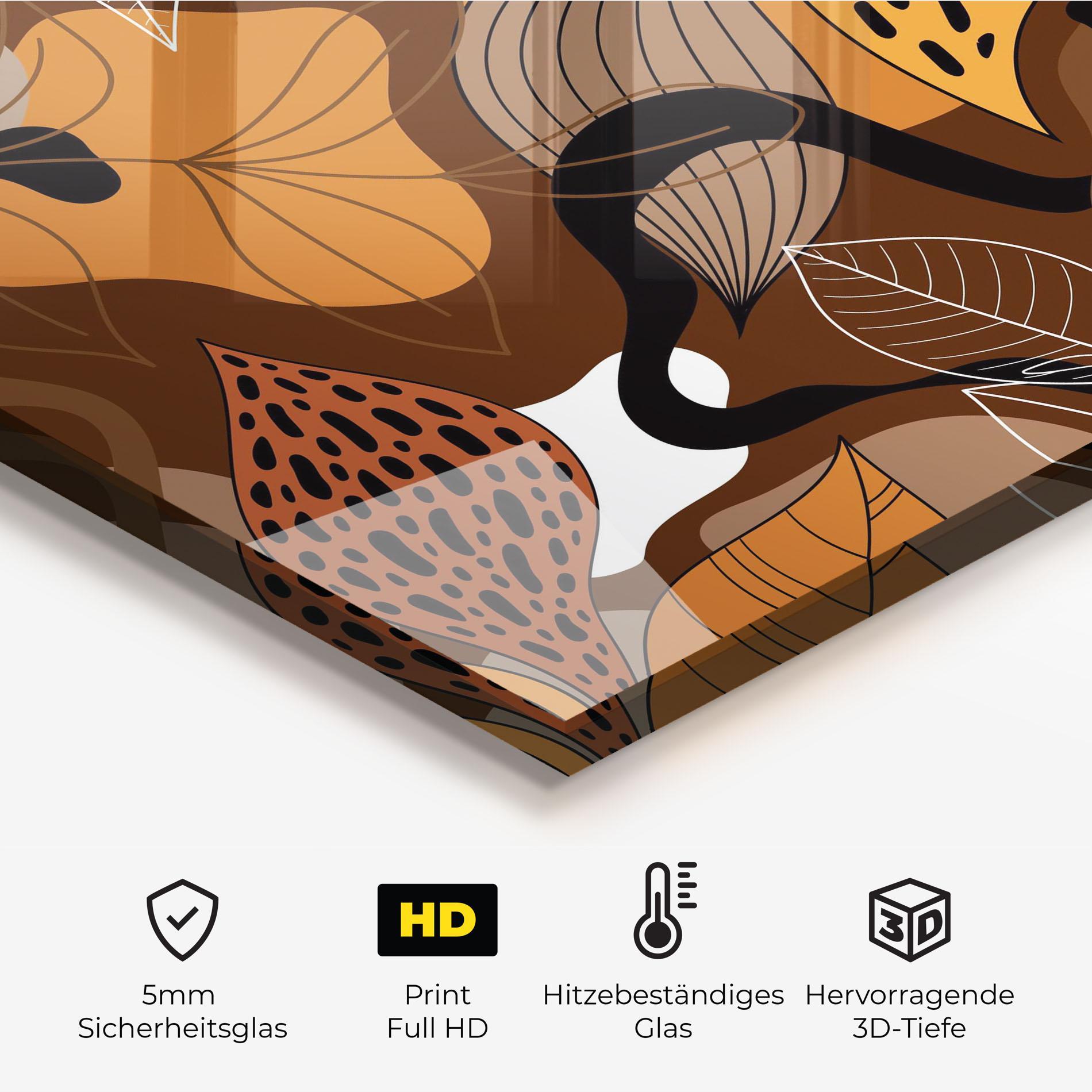 Küchenrückwand Glas Autumn Colors mockup 2