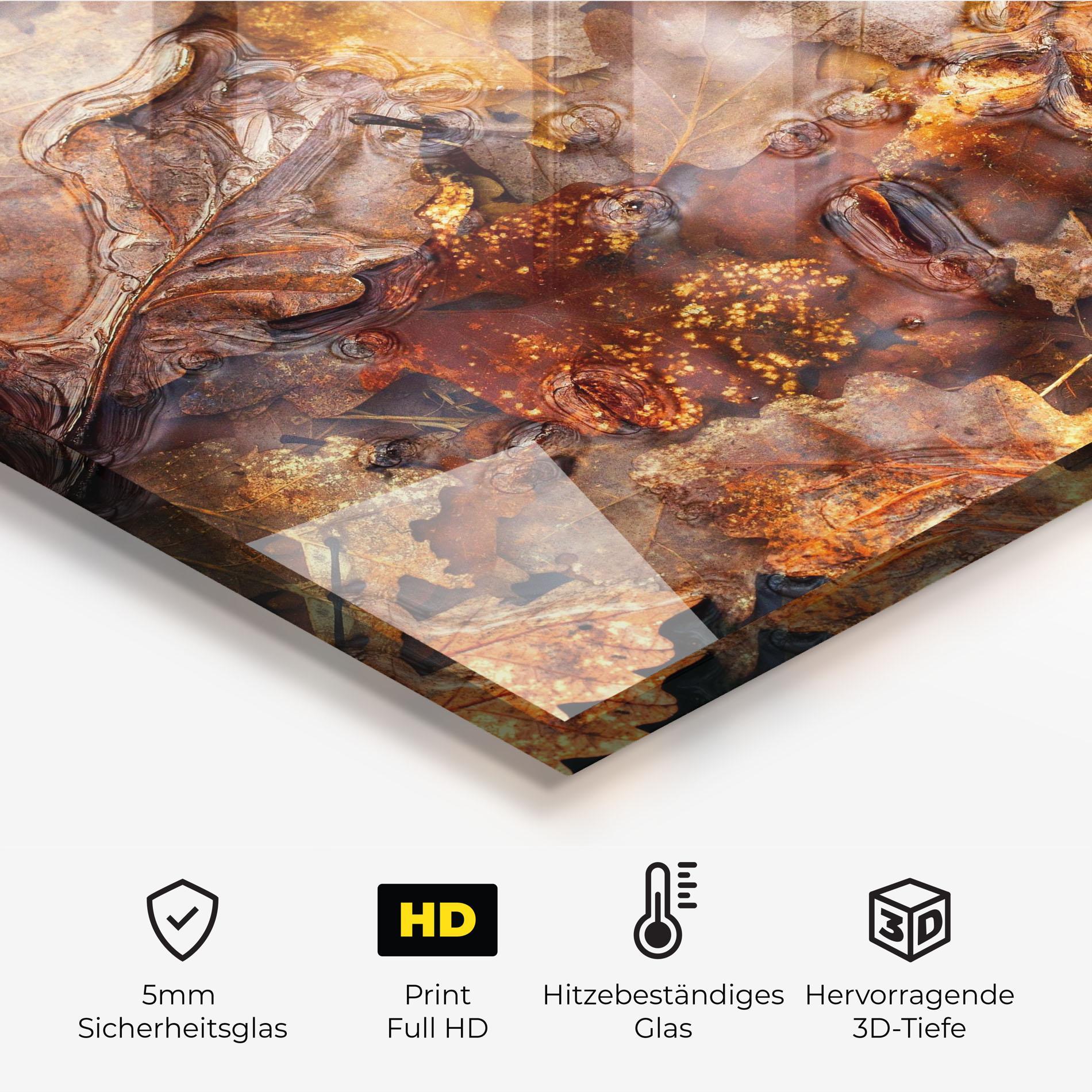 Küchenrückwand Glas Brown mockup 2