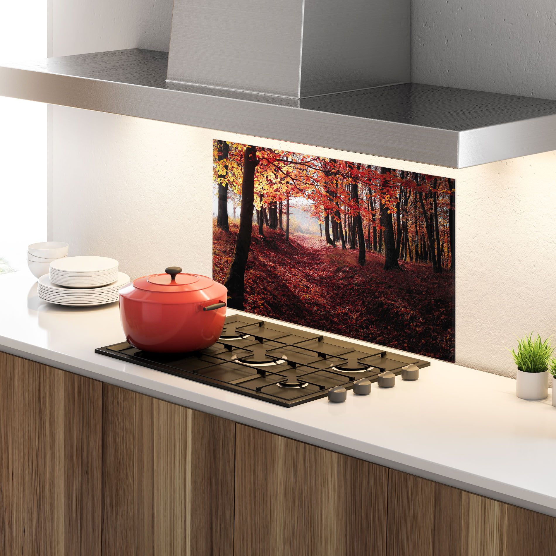 Red Leaves Forest mockup 4