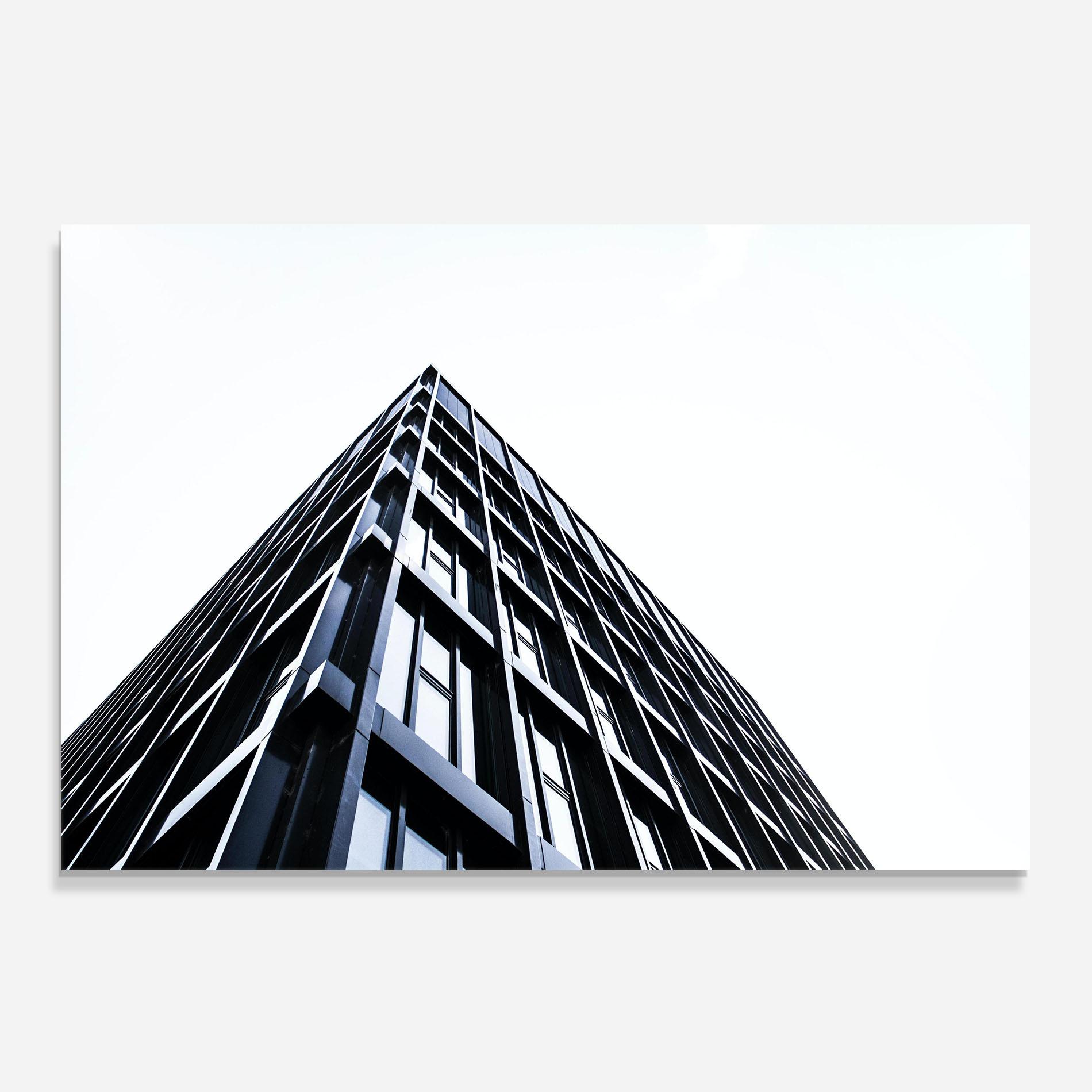 Küchenrückwand Glas Big Black Building mockup 0