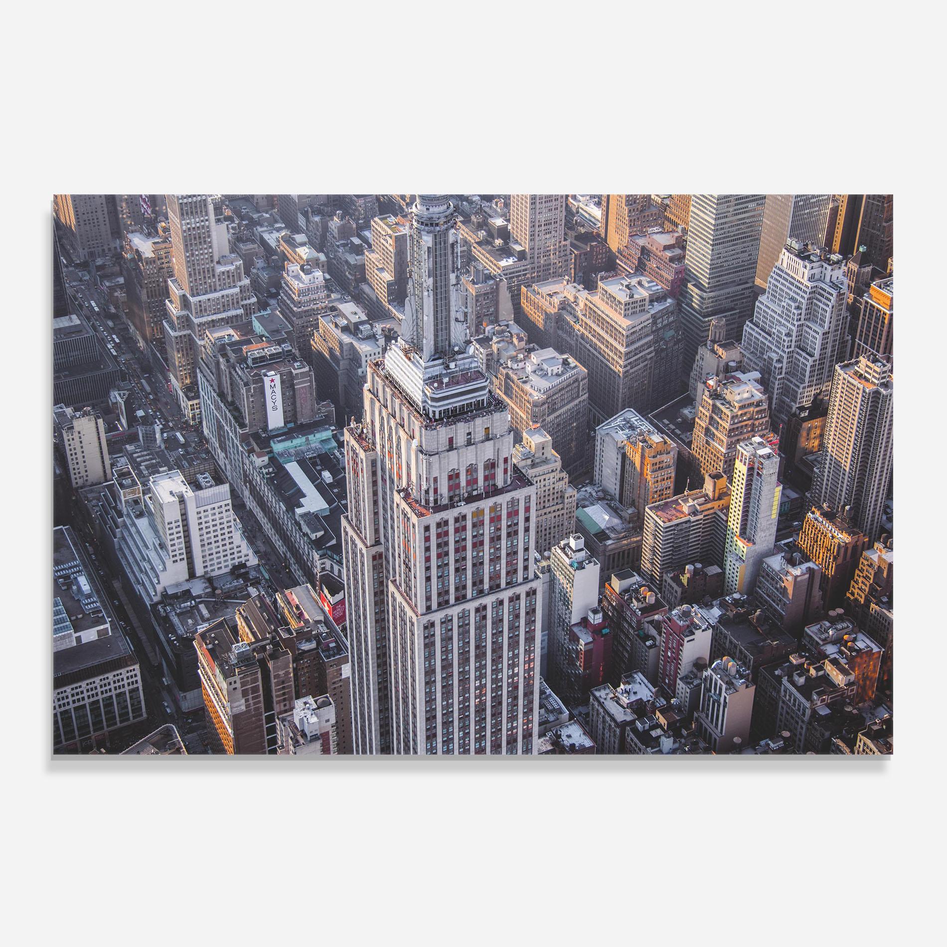 Küchenrückwand Glas Big Grey Tower mockup 0