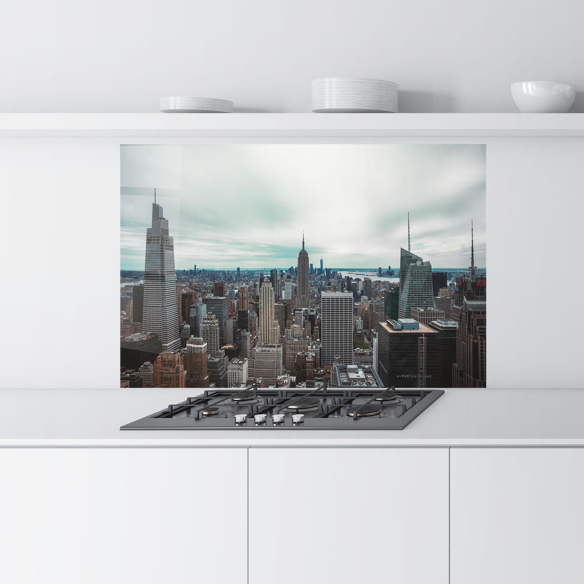 Küchenrückwand Glas Beautiful High Building mockup 9