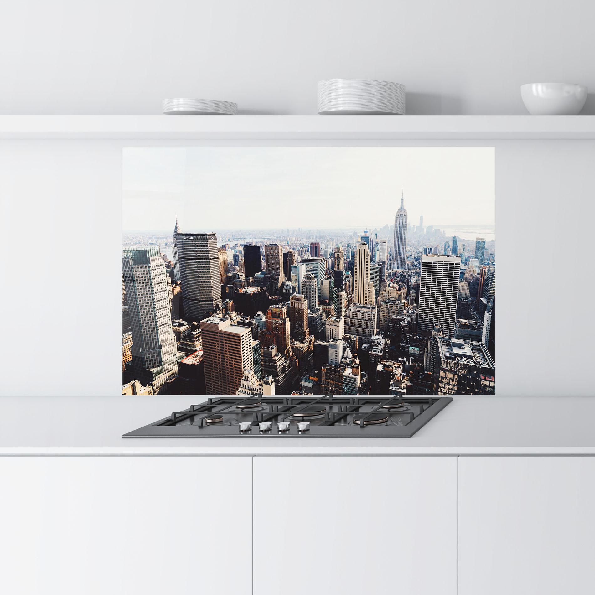 Küchenrückwand Glas Building Mix View mockup 9