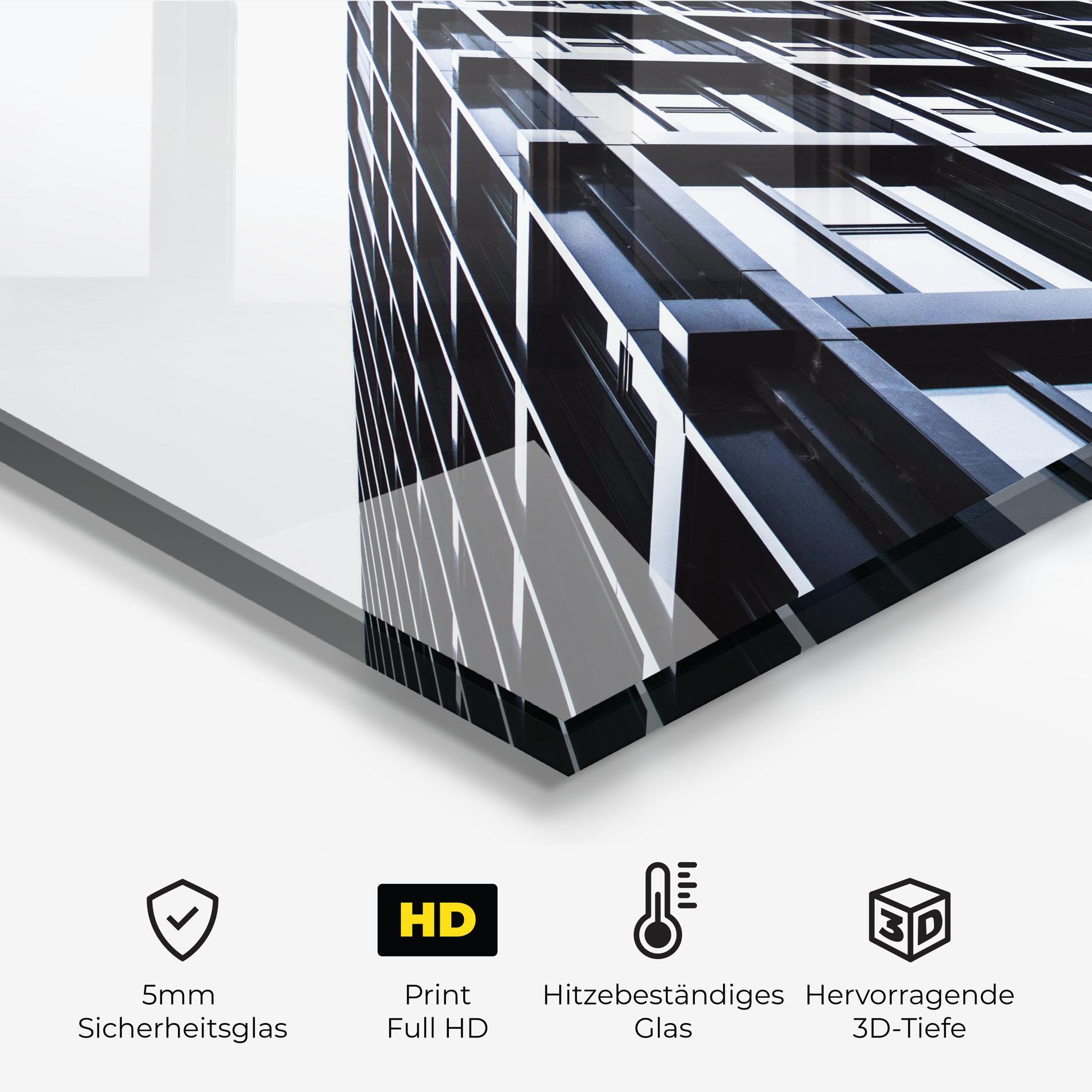 Küchenrückwand Glas Big Black Building mockup 2