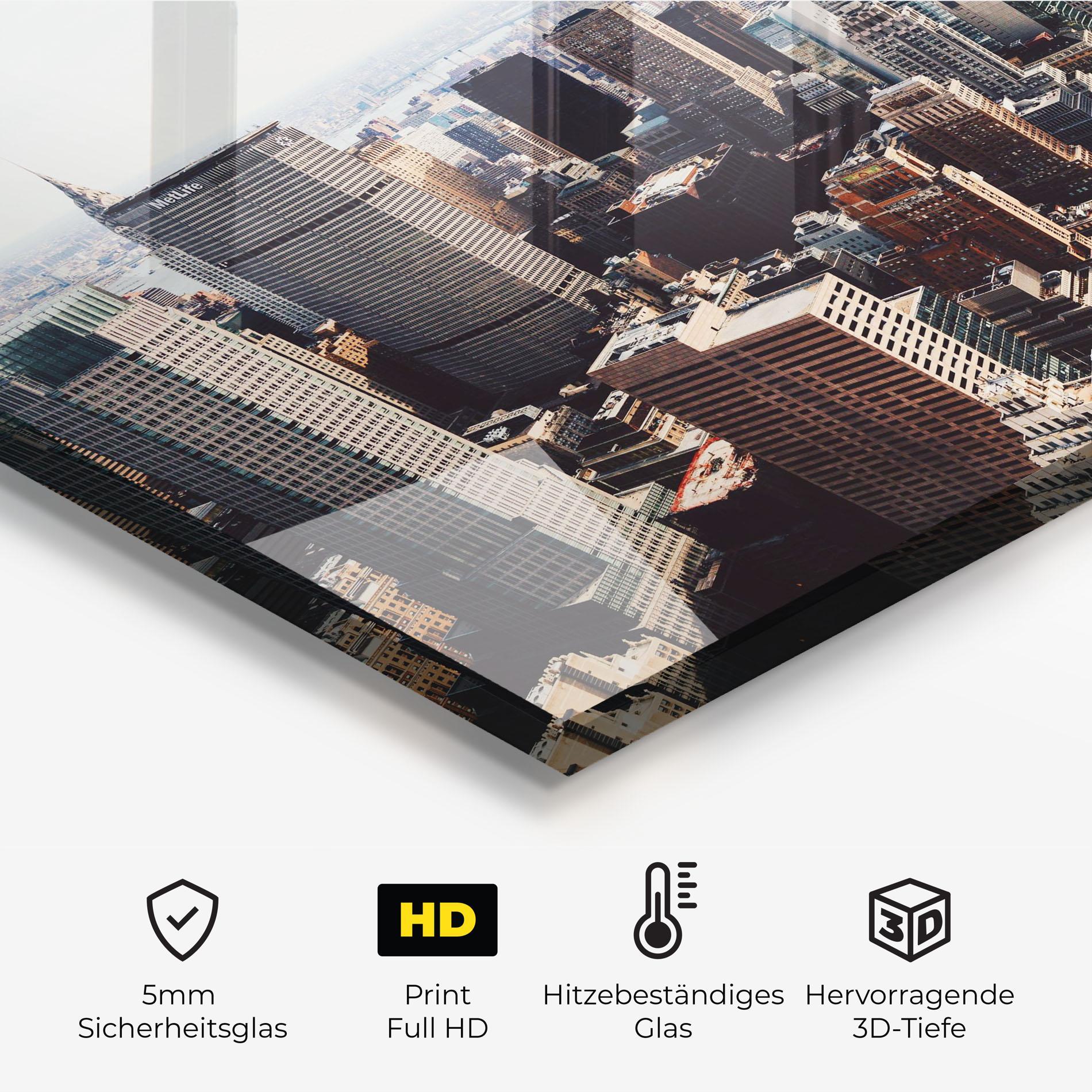 Küchenrückwand Glas Building Mix View mockup 2