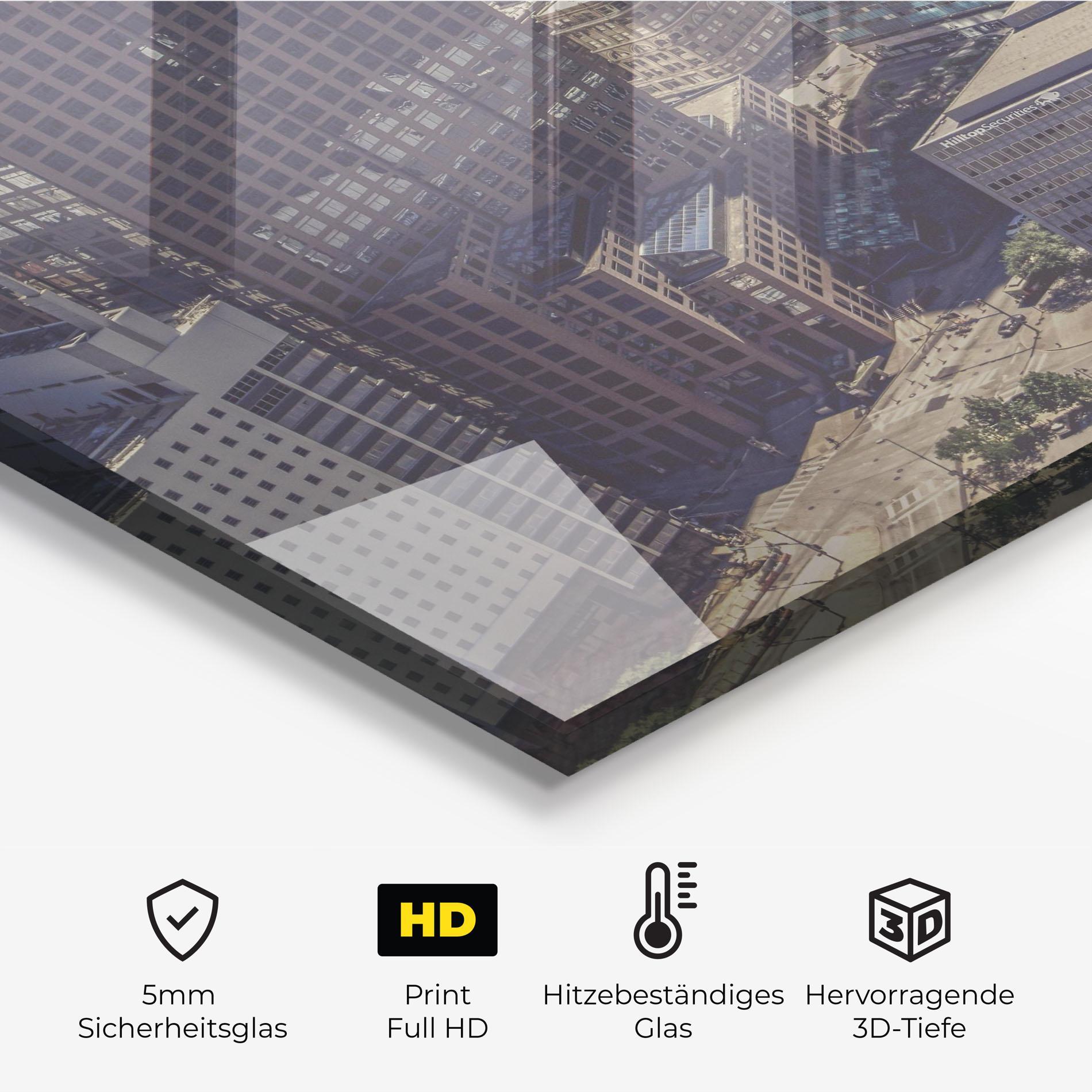 Küchenrückwand Glas Cream Light Building mockup 2