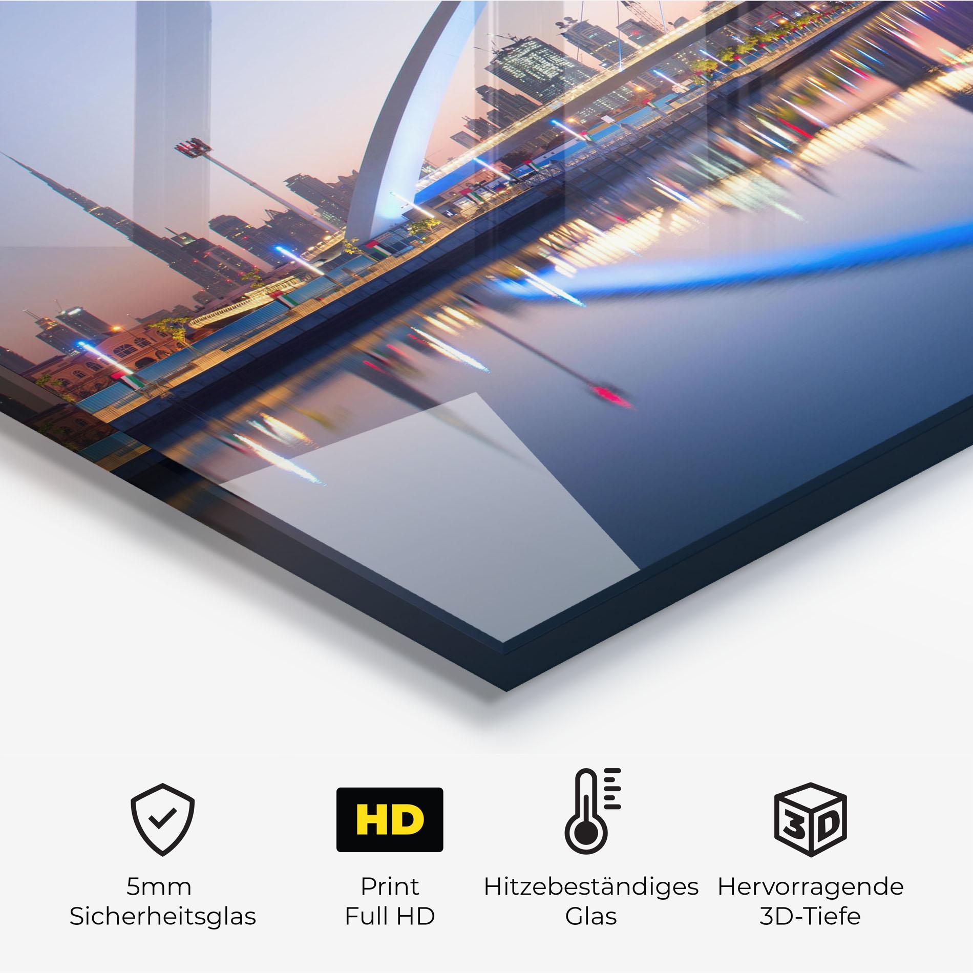 Küchenrückwand Glas Dubai View mockup 2