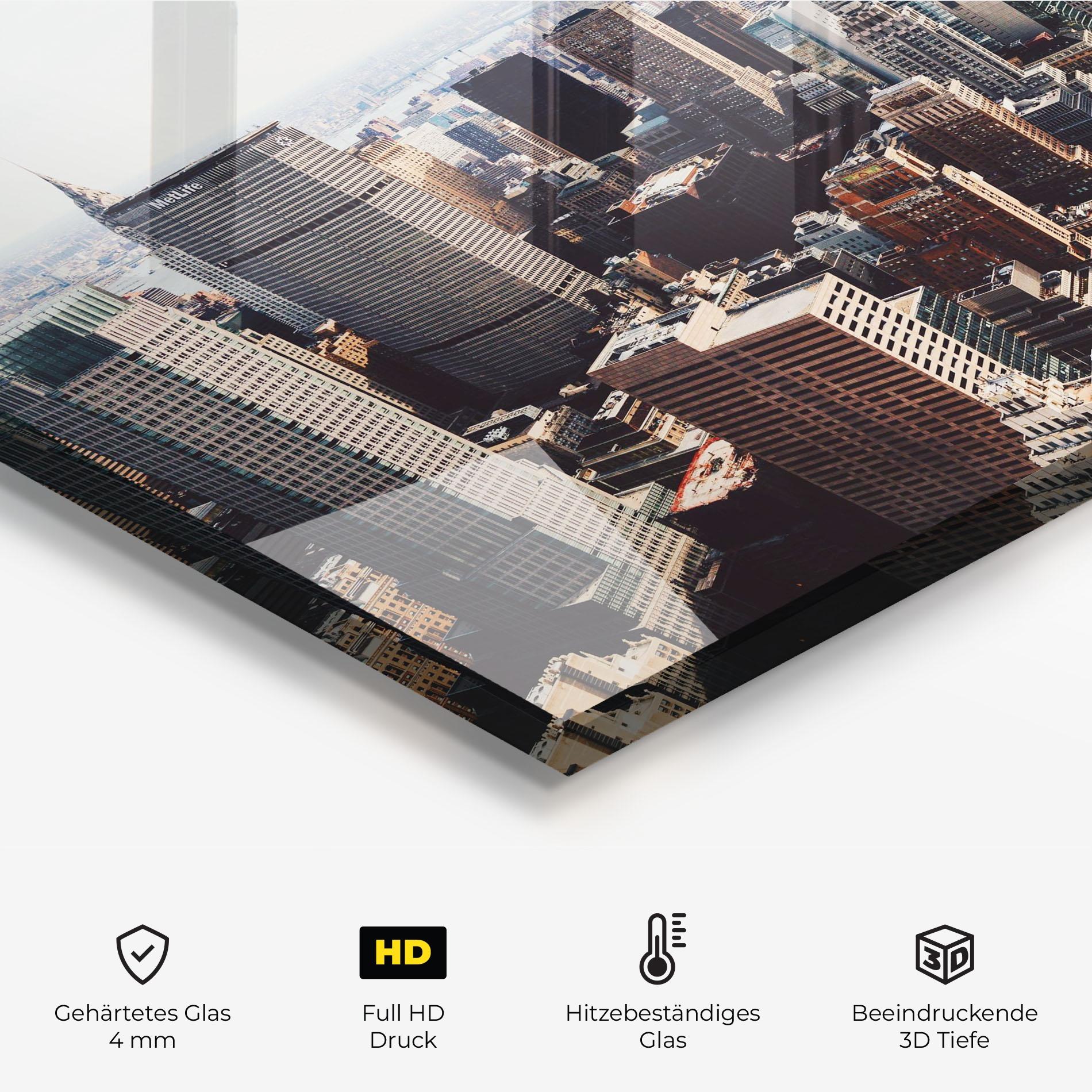 Küchenrückwand Glas Building Mix View mockup 2