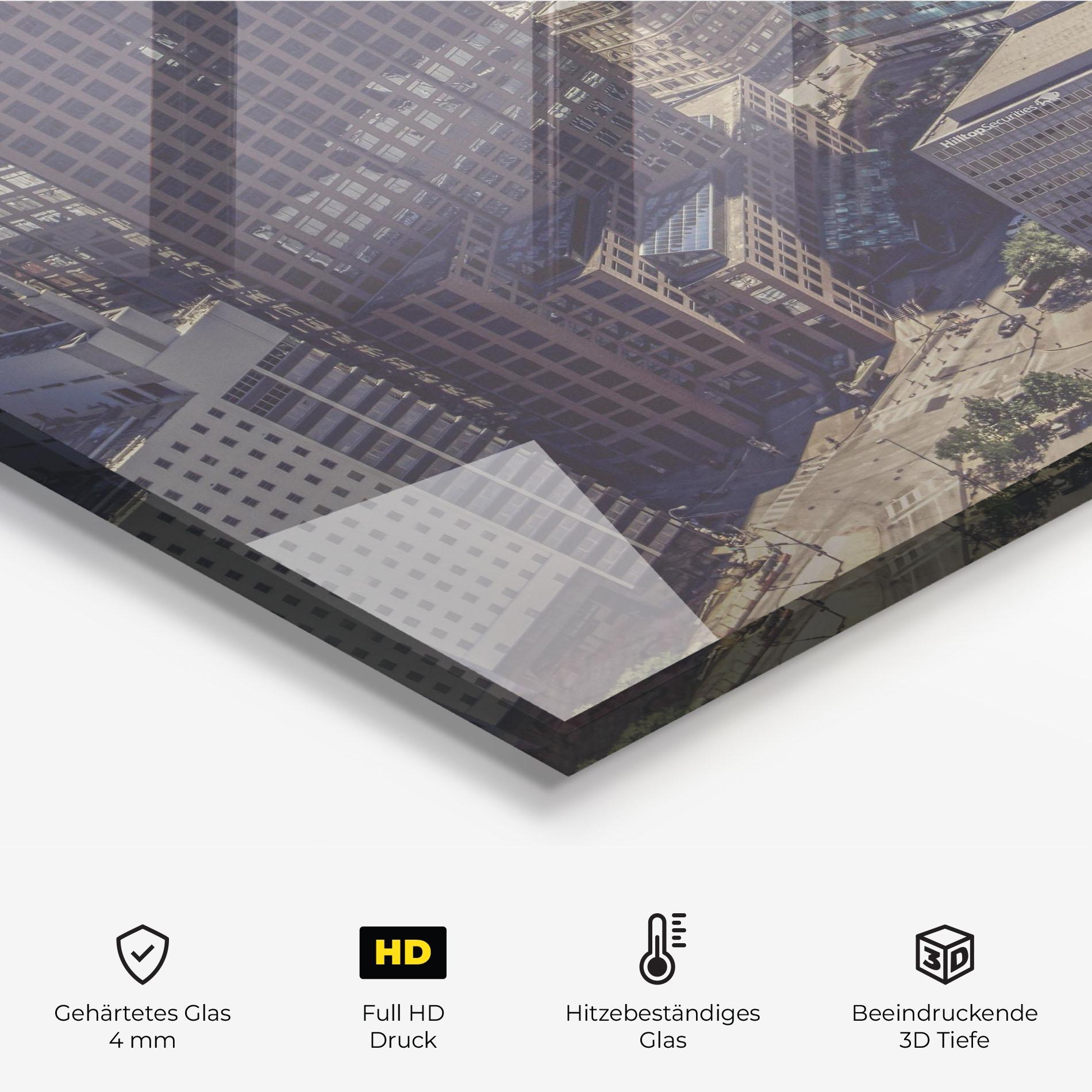 Küchenrückwand Glas Cream Light Building mockup 2