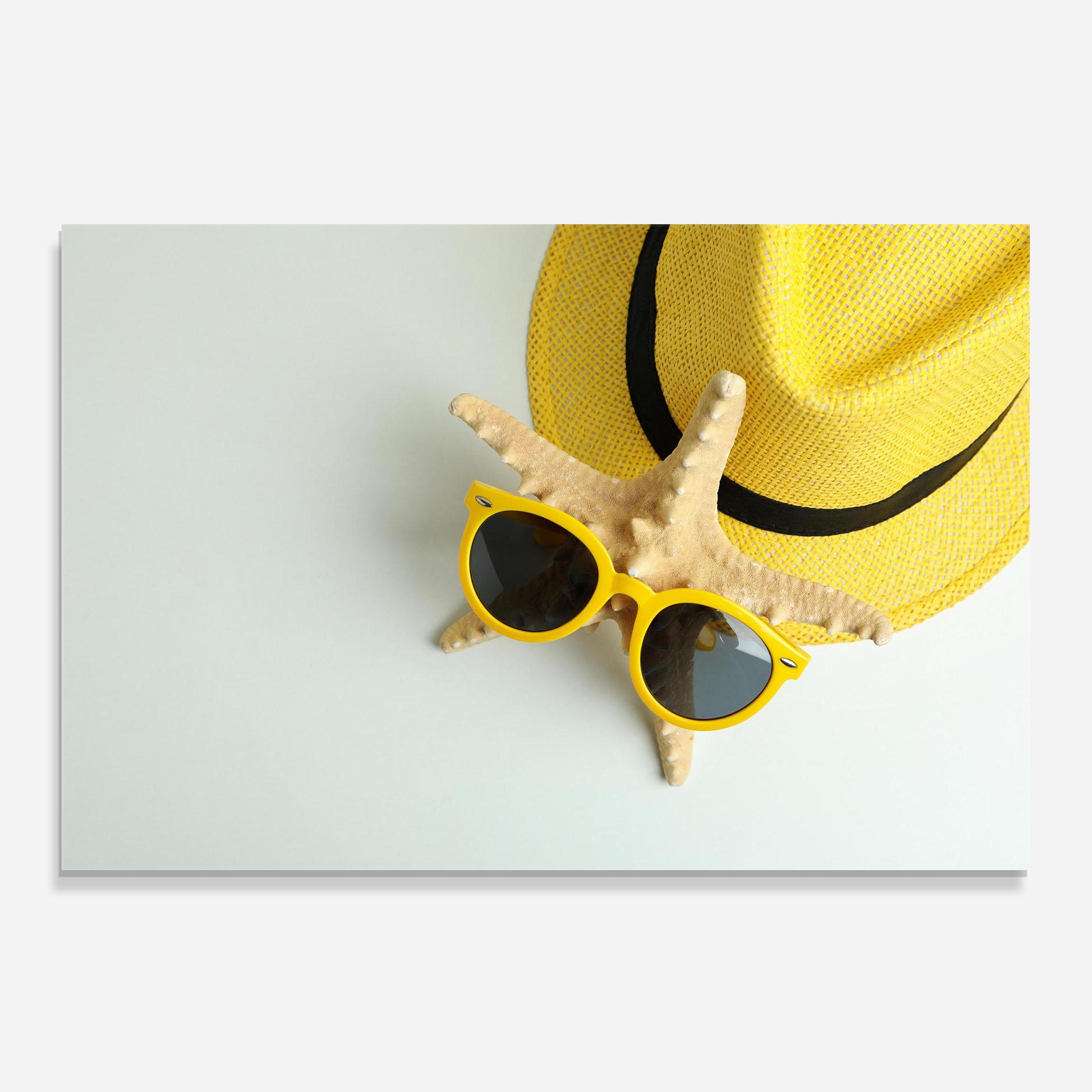 Küchenrückwand Glas Seastar Sunglasses mockup 0