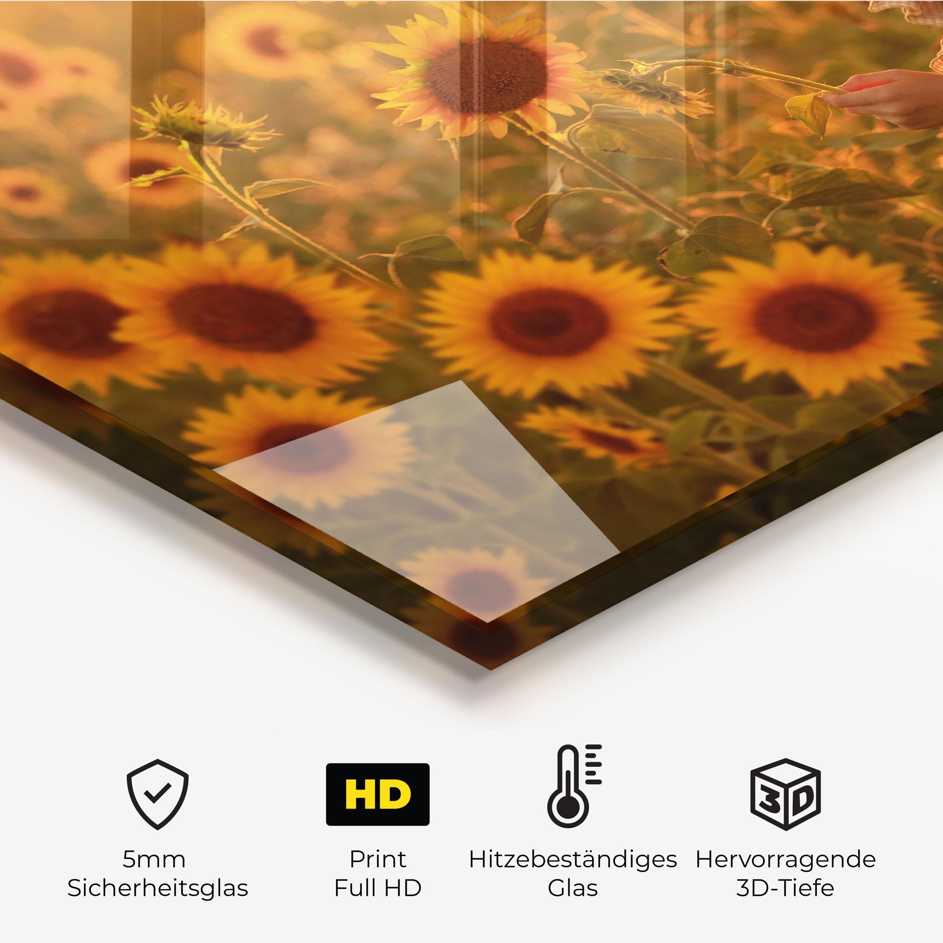 Küchenrückwand Glas Pretty Redhaired Girl mockup 2