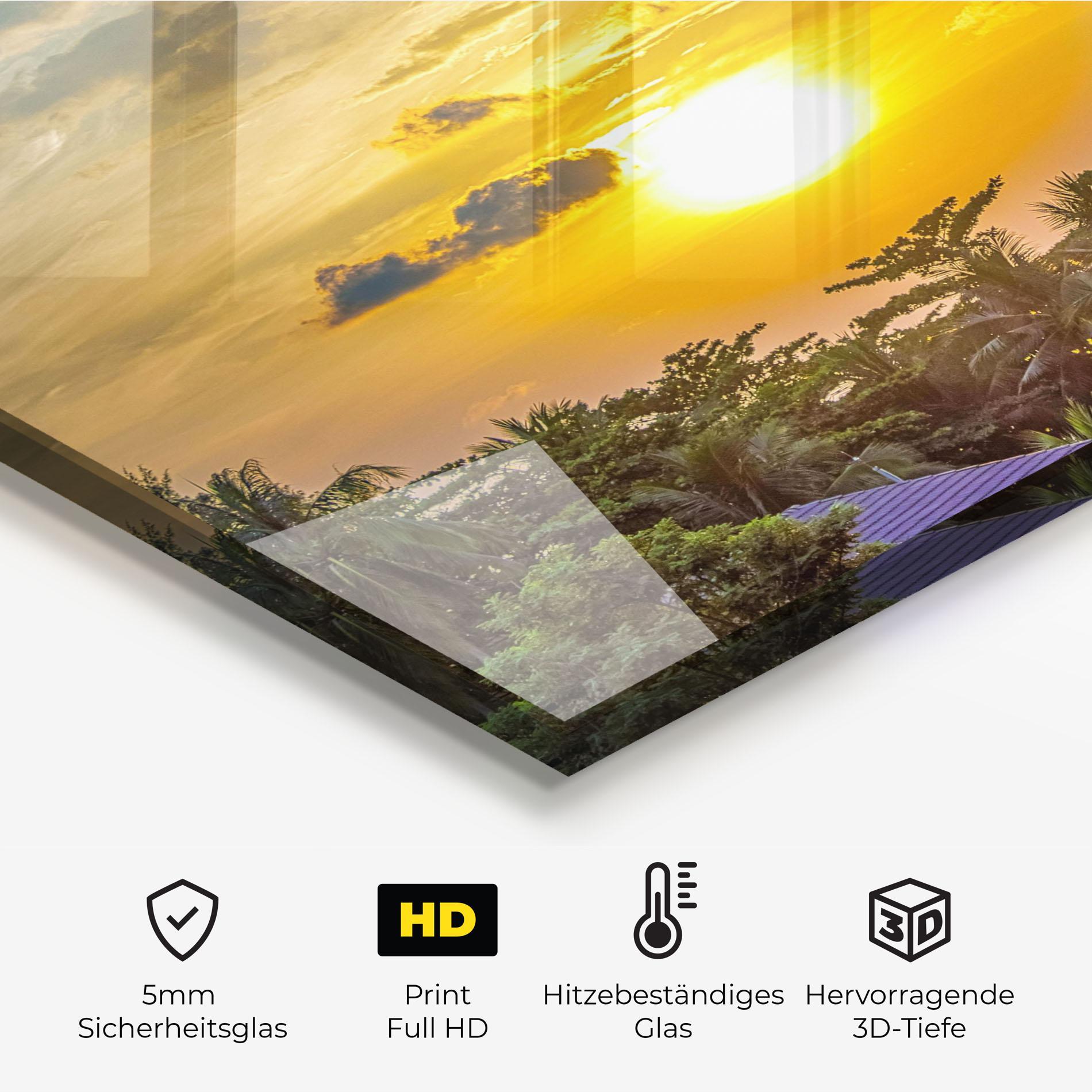 Küchenrückwand Glas Summer View mockup 2