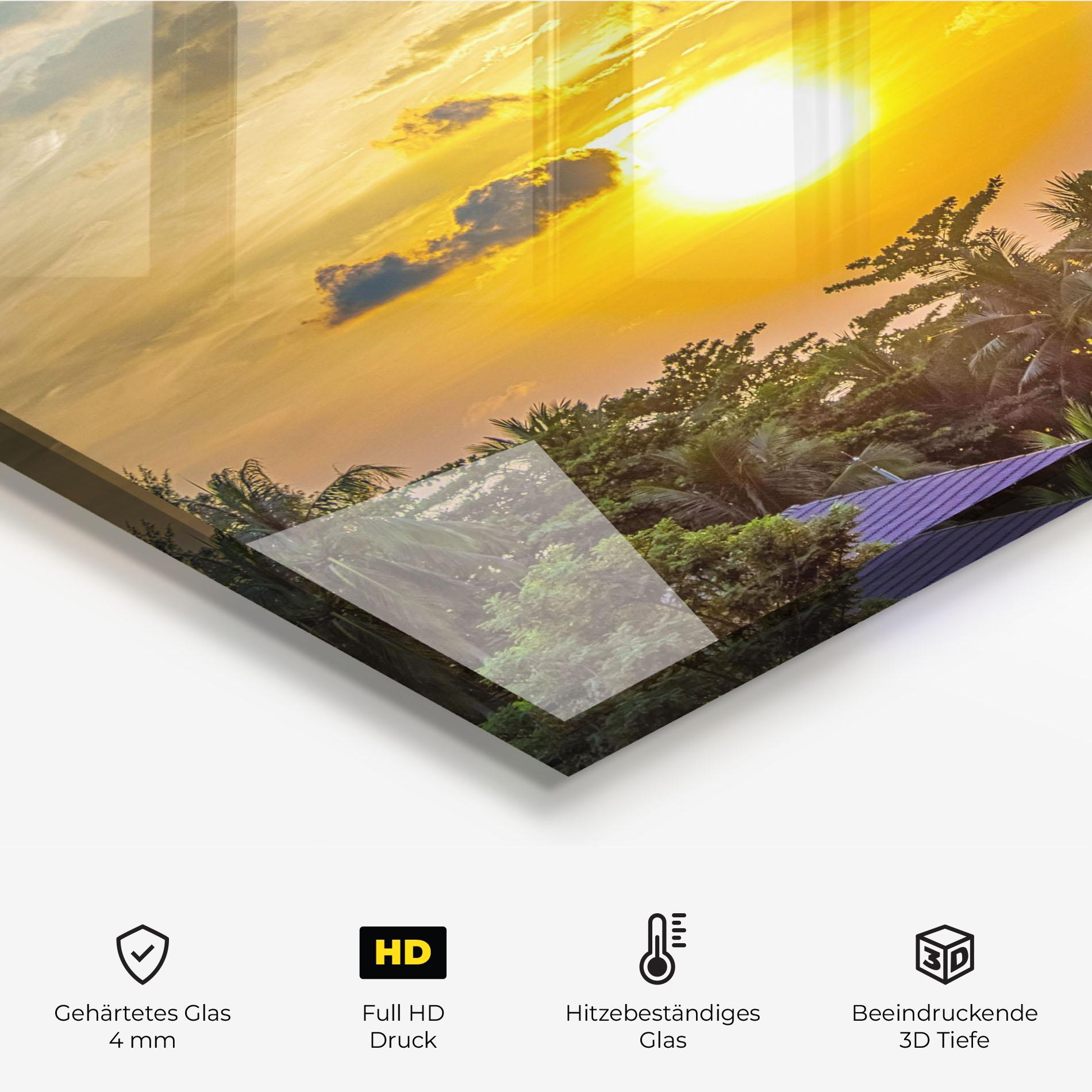 Küchenrückwand Glas Summer View mockup 2