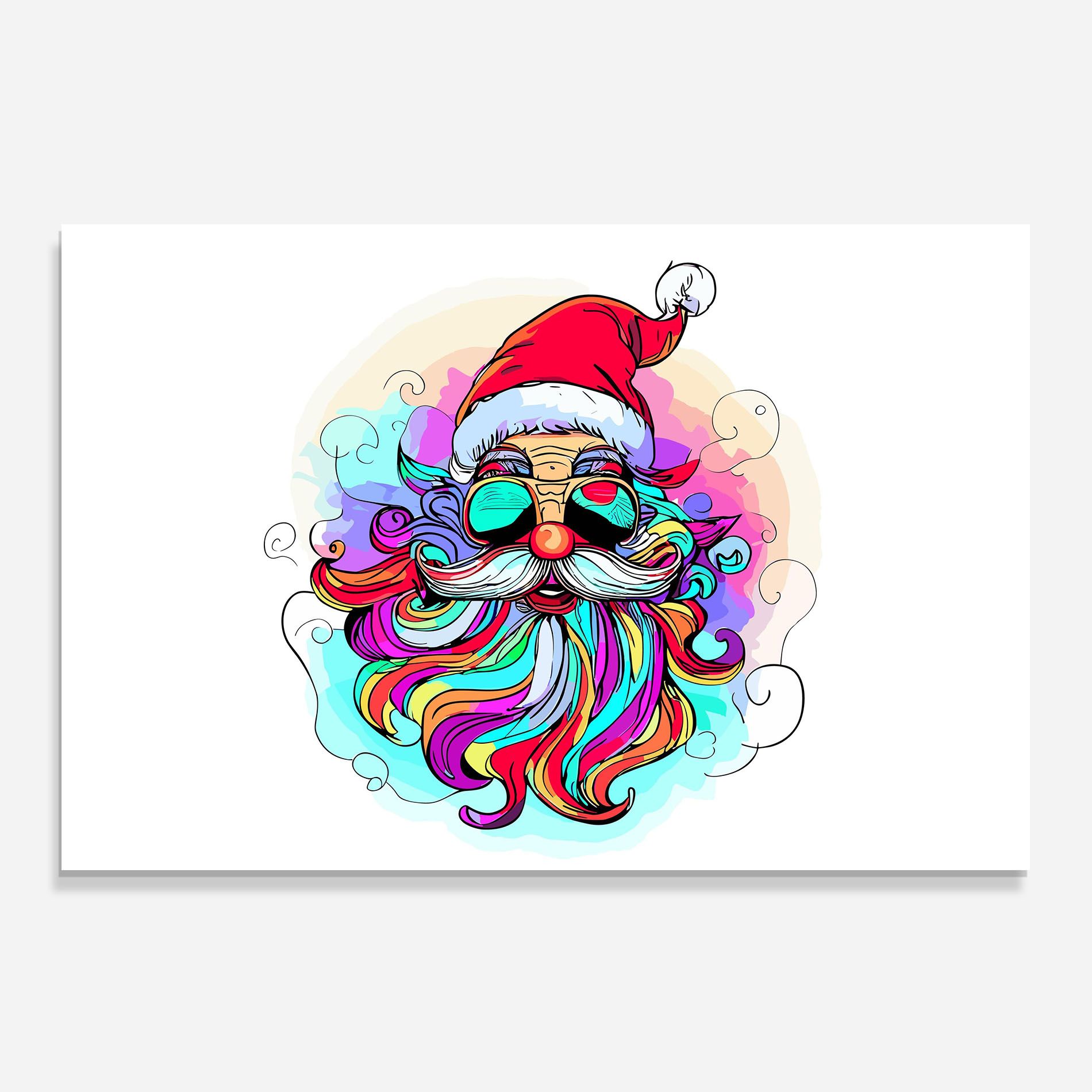 Colorful Santa mockup 0