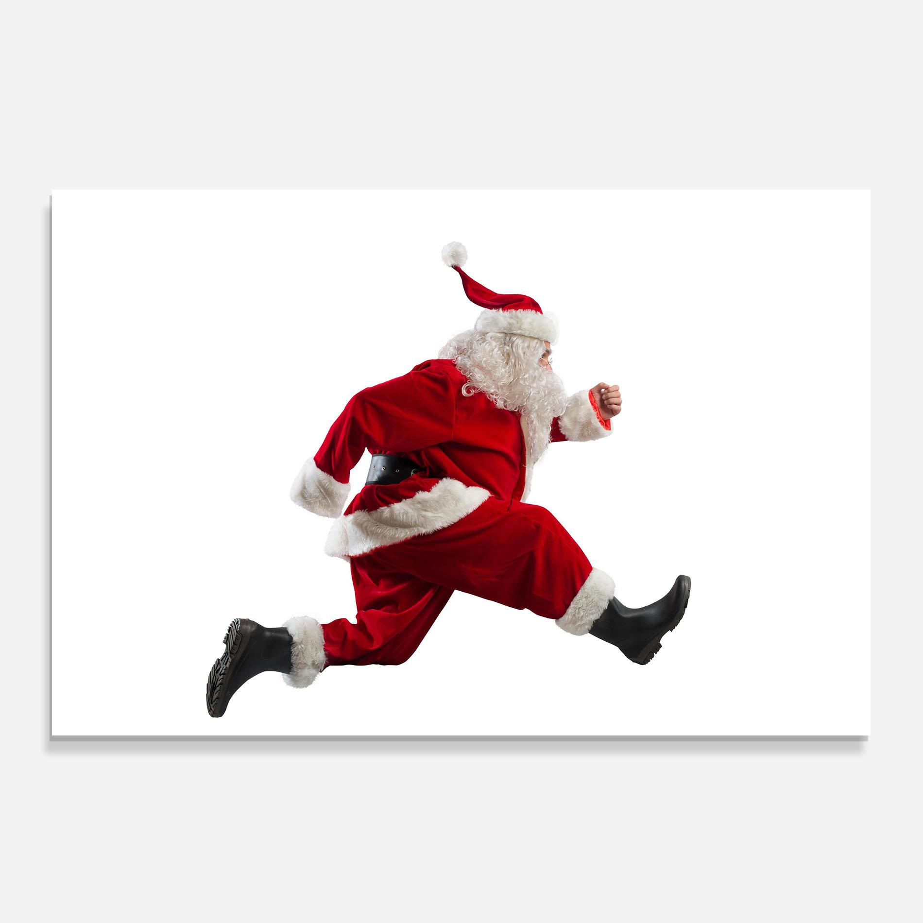 Küchenrückwand Glas Fast Delivery Santa mockup 0