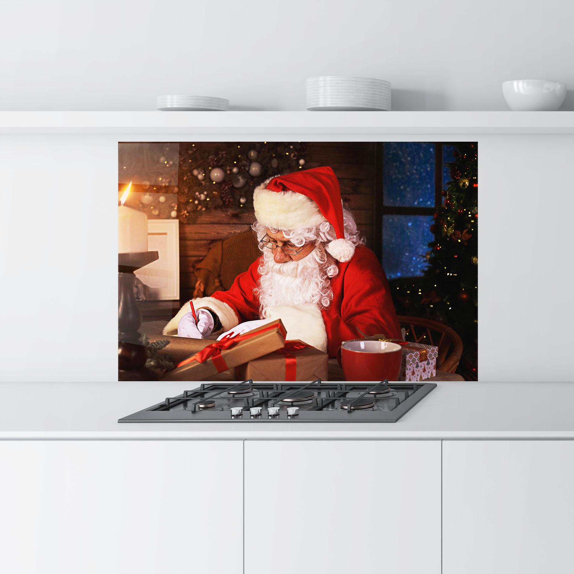 Küchenrückwand Glas Answering Christmas Letters mockup 9