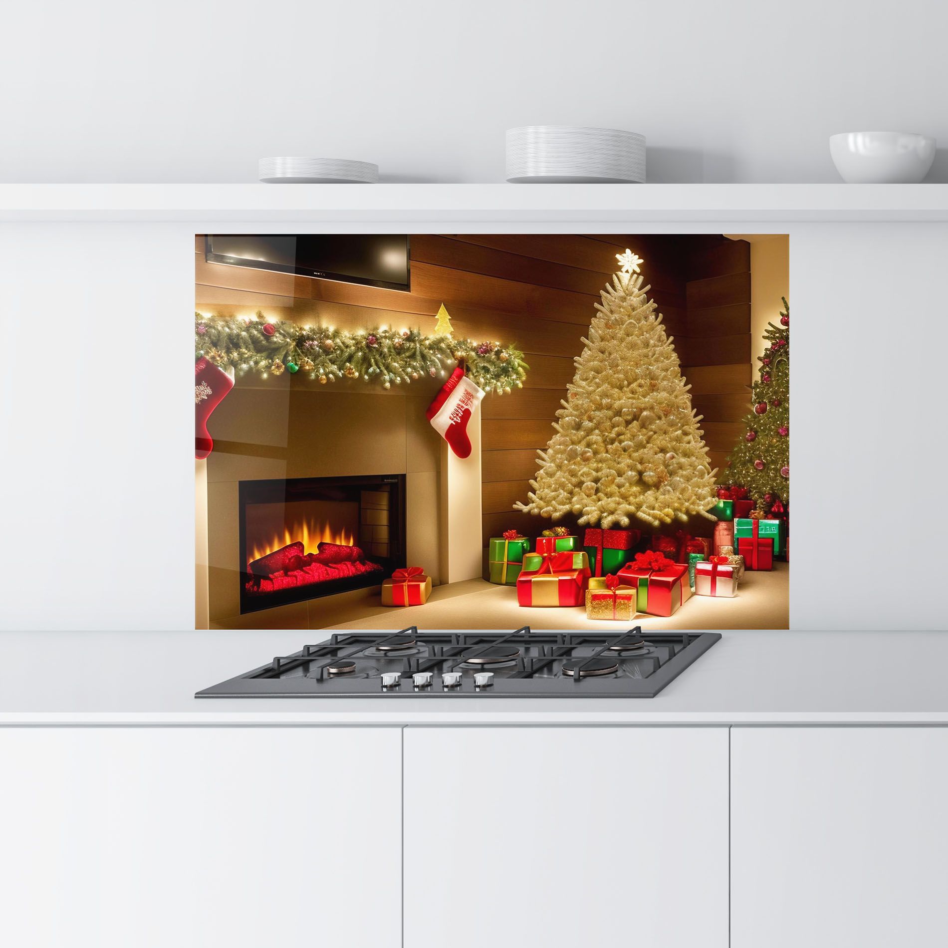 Decorated Christmas Tree mockup 9