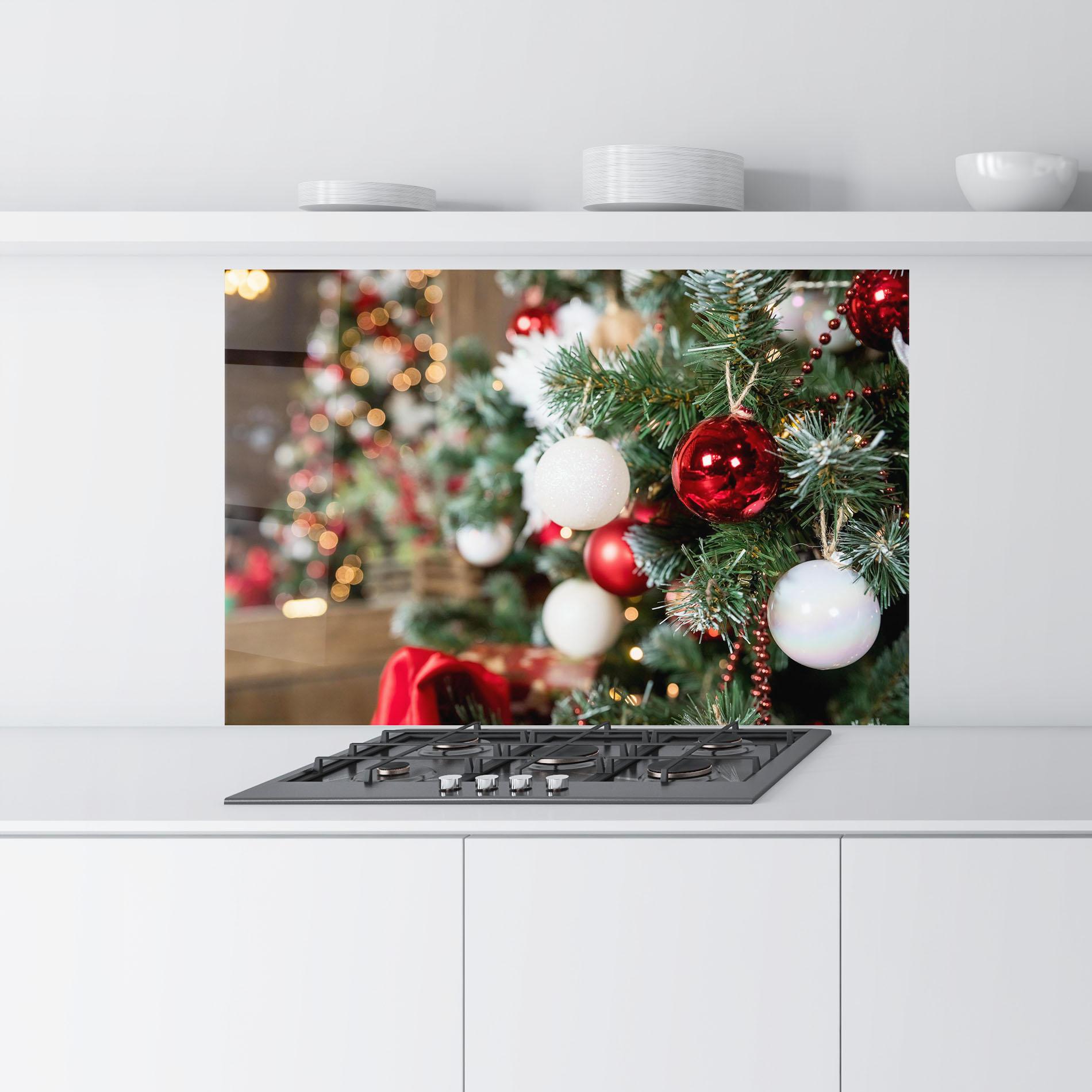 Küchenrückwand Glas Magic Christmas Home mockup 9