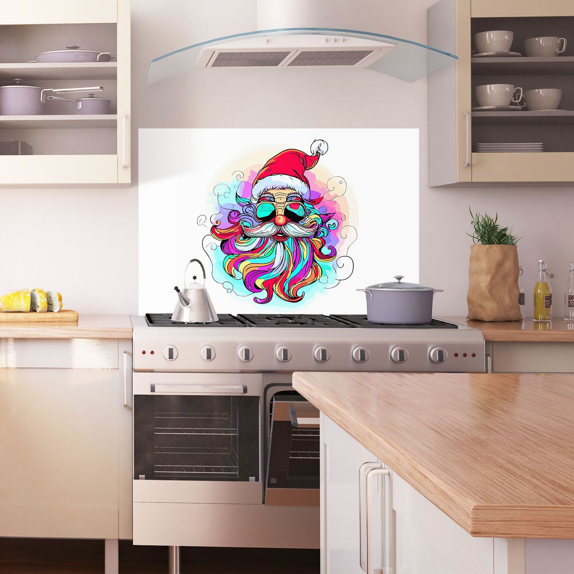 Colorful Santa mockup 1