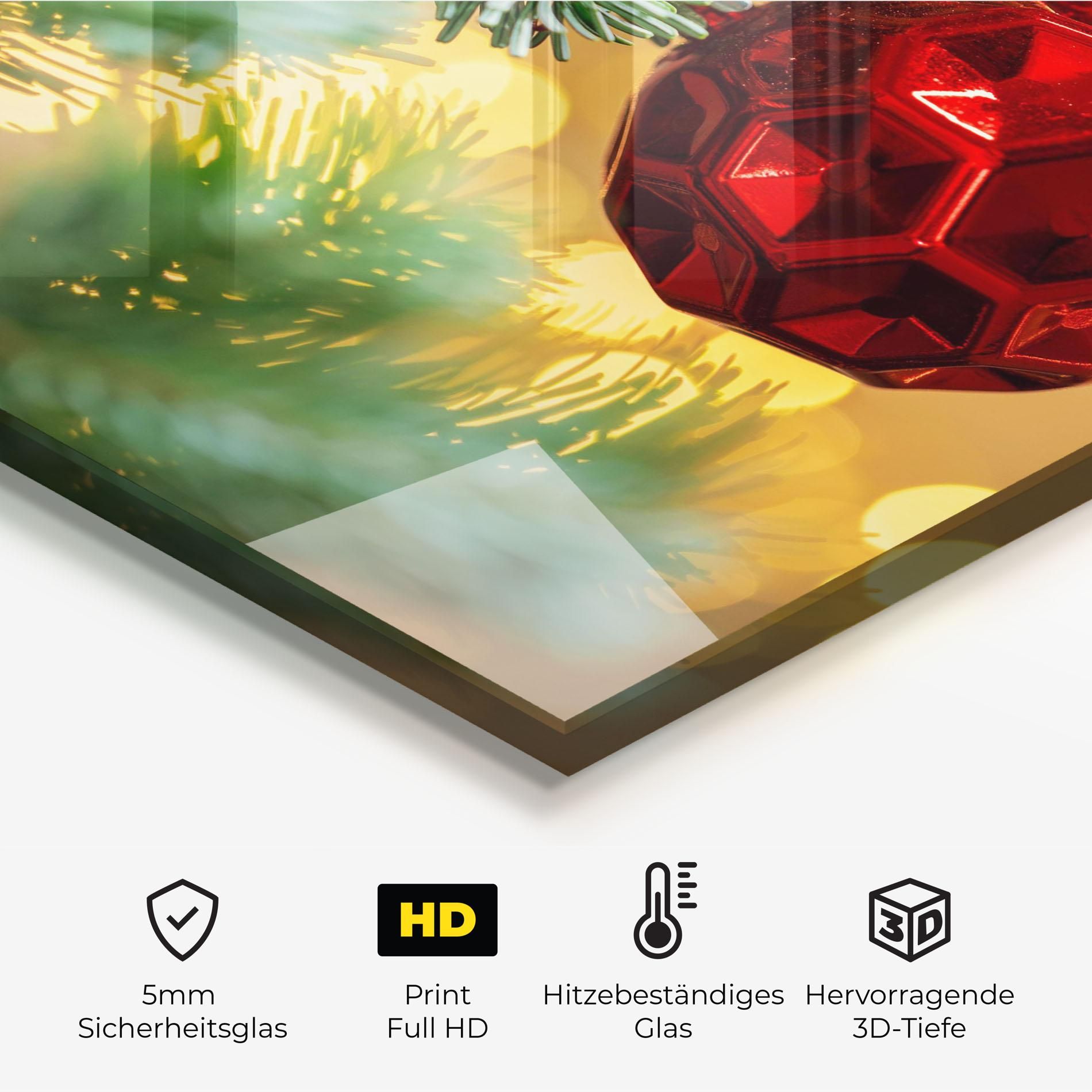 Red Christmas Ball mockup 2