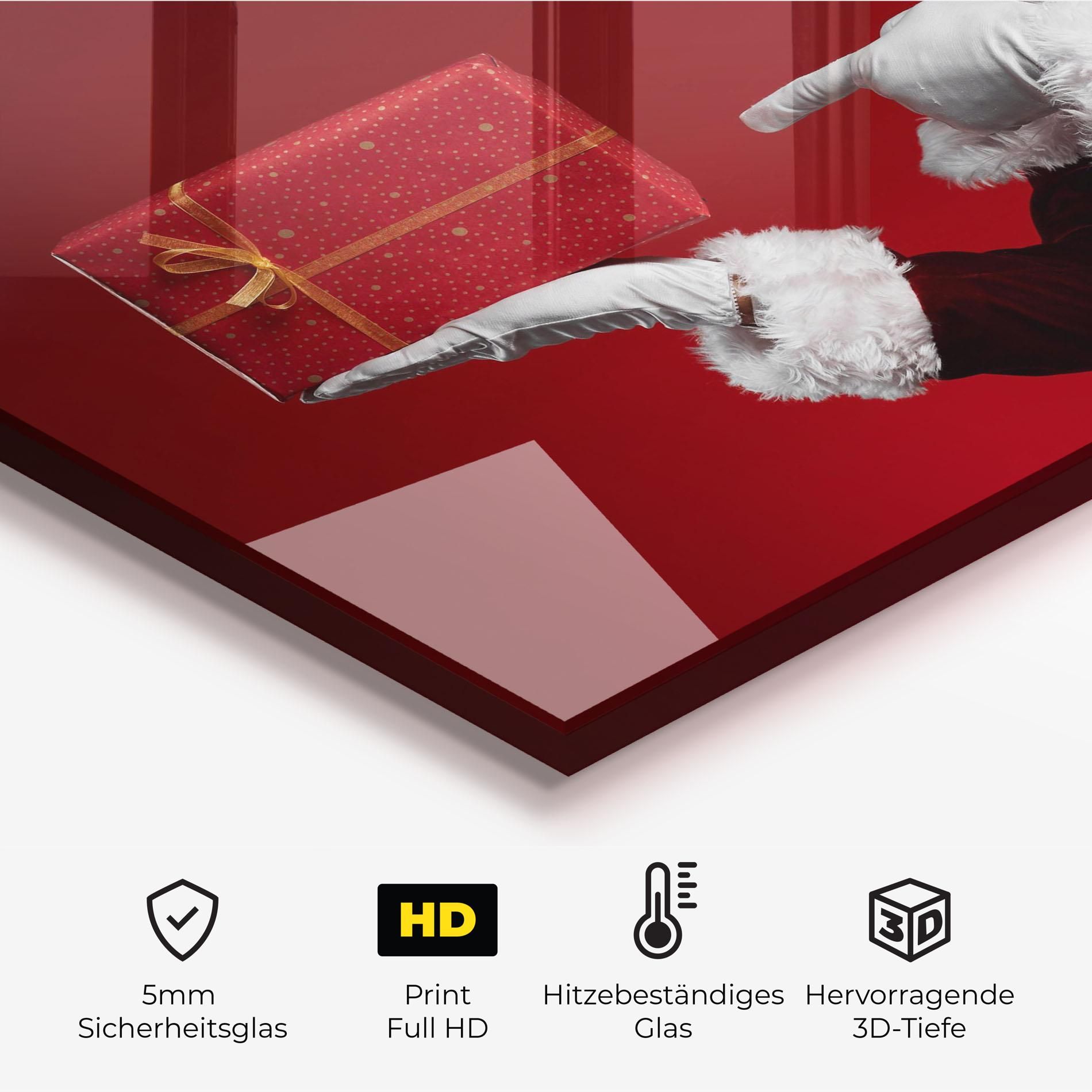 Santa Holding Red Present mockup 2