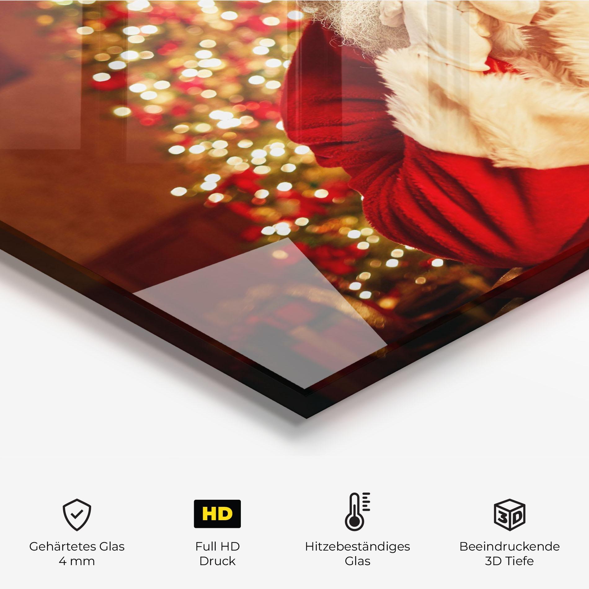 Küchenrückwand Glas Traditional Santa mockup 2
