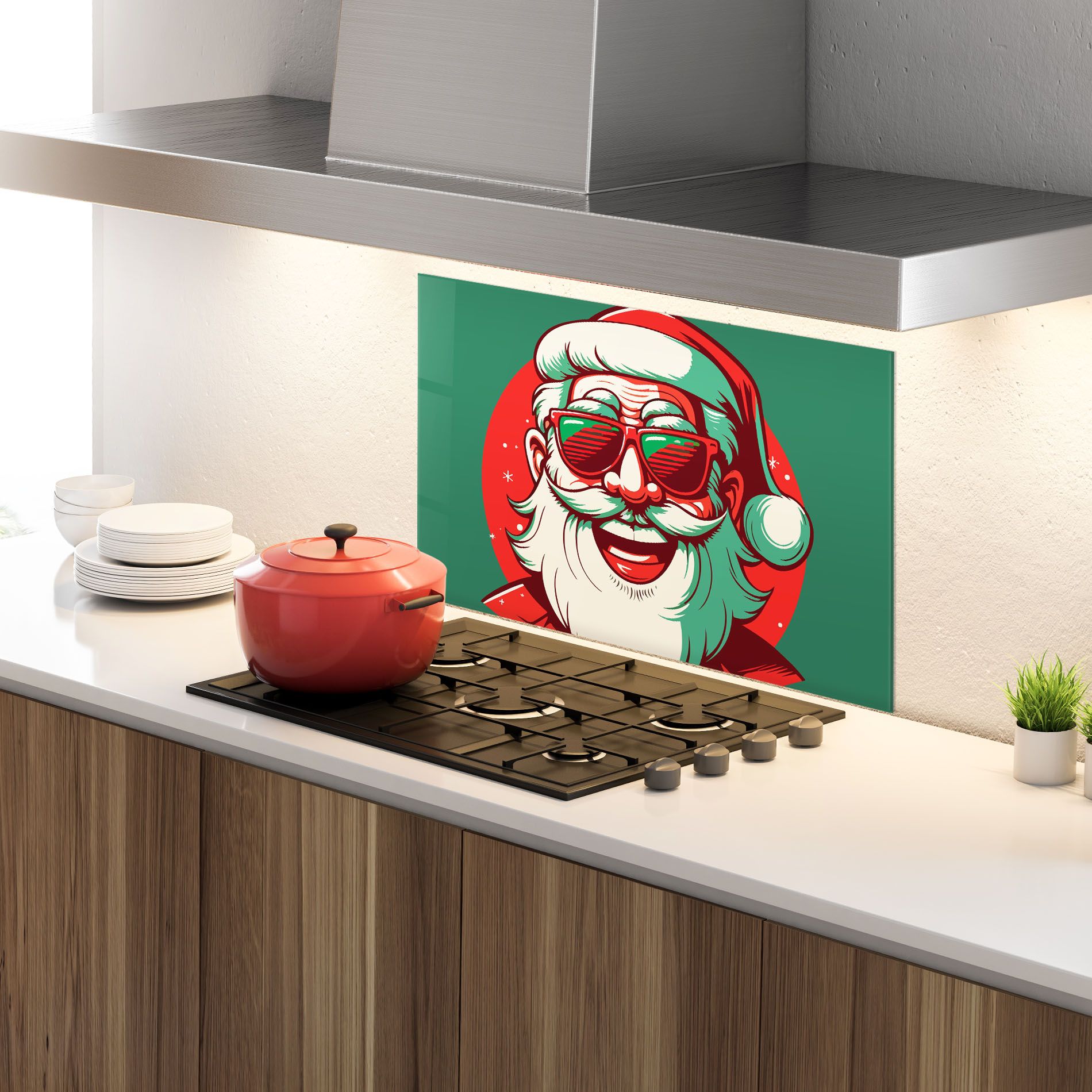 Crazy Smile Santa mockup 4