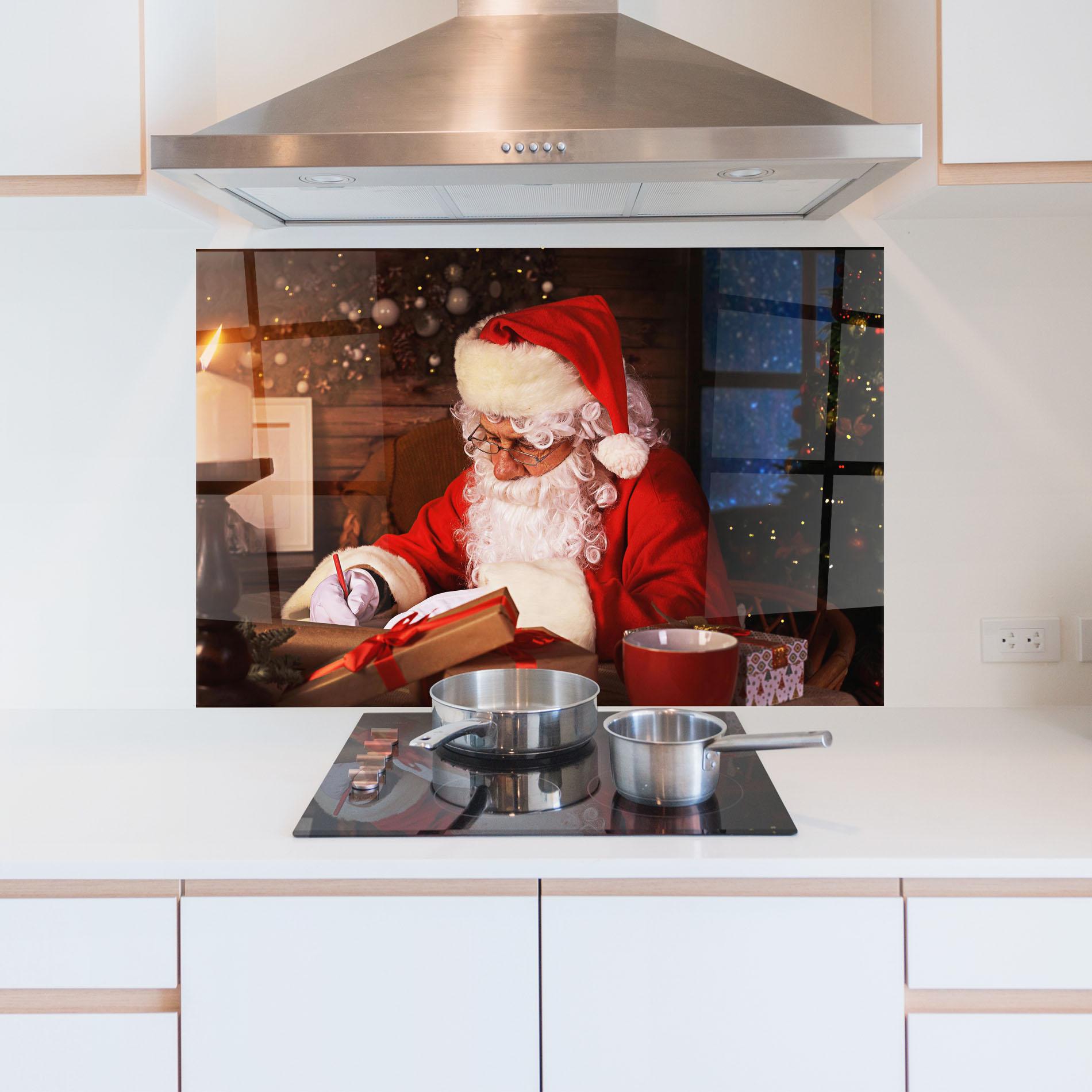 Küchenrückwand Glas Answering Christmas Letters mockup 5