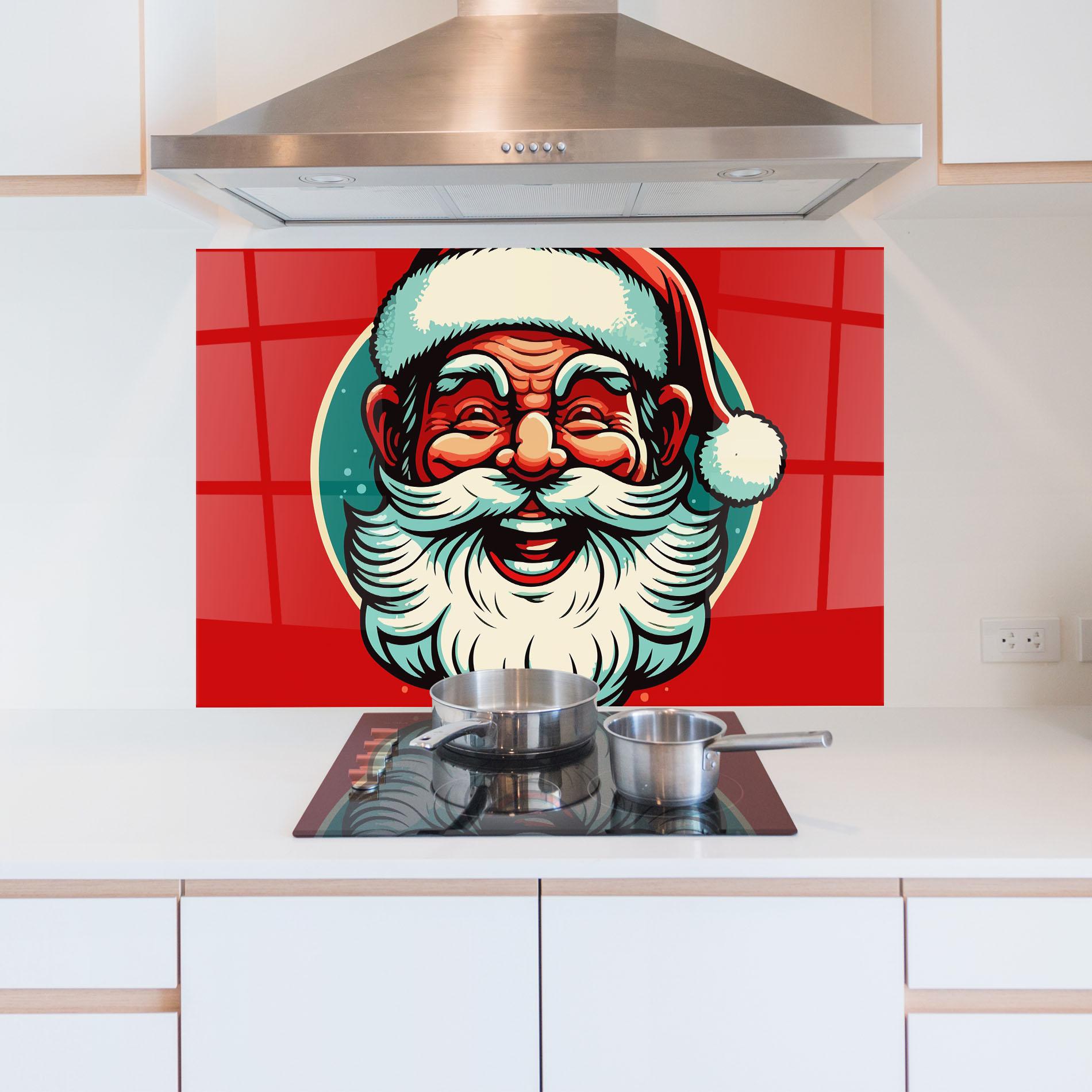 Küchenrückwand Glas Crazy Smile mockup 5