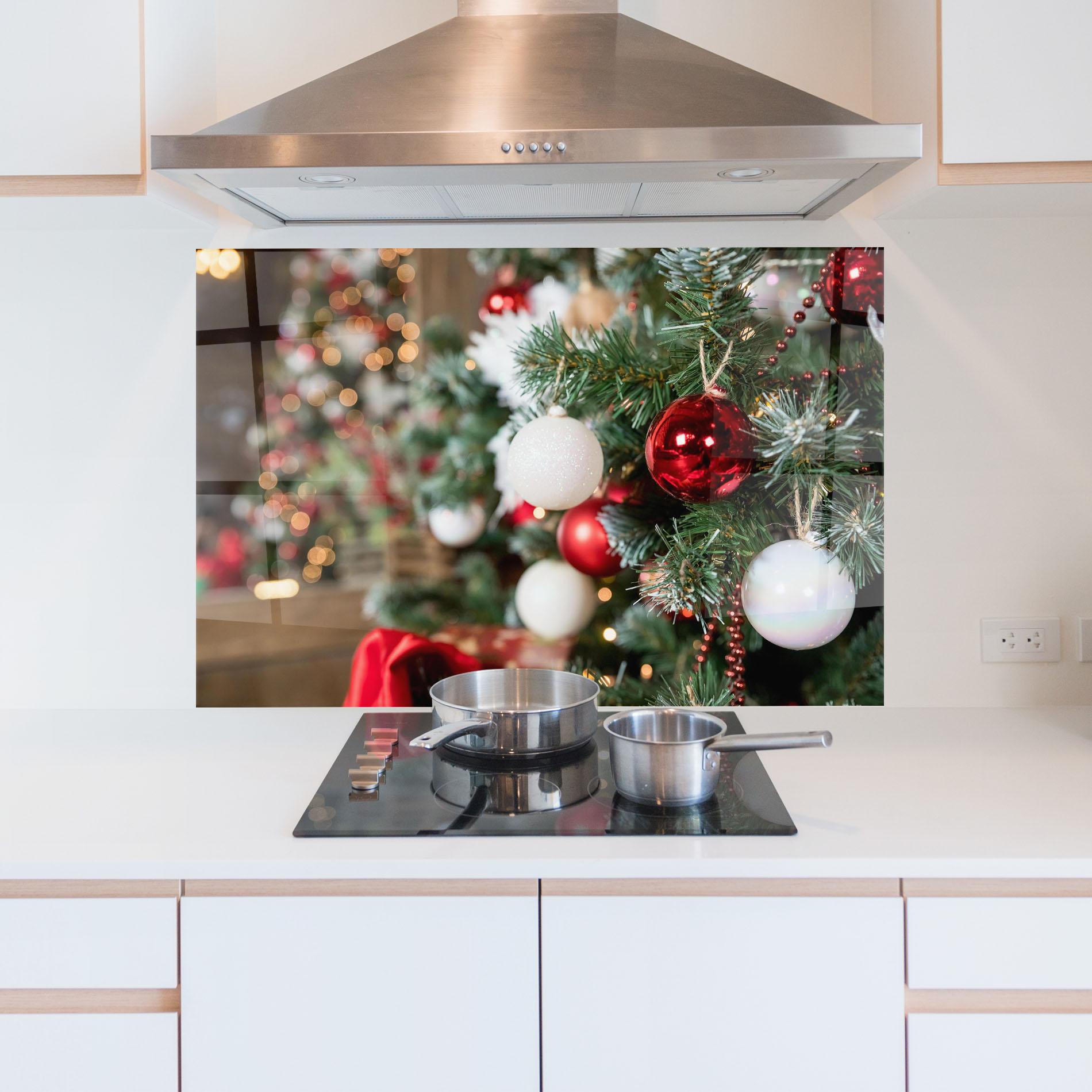 Küchenrückwand Glas Magic Christmas Home mockup 5
