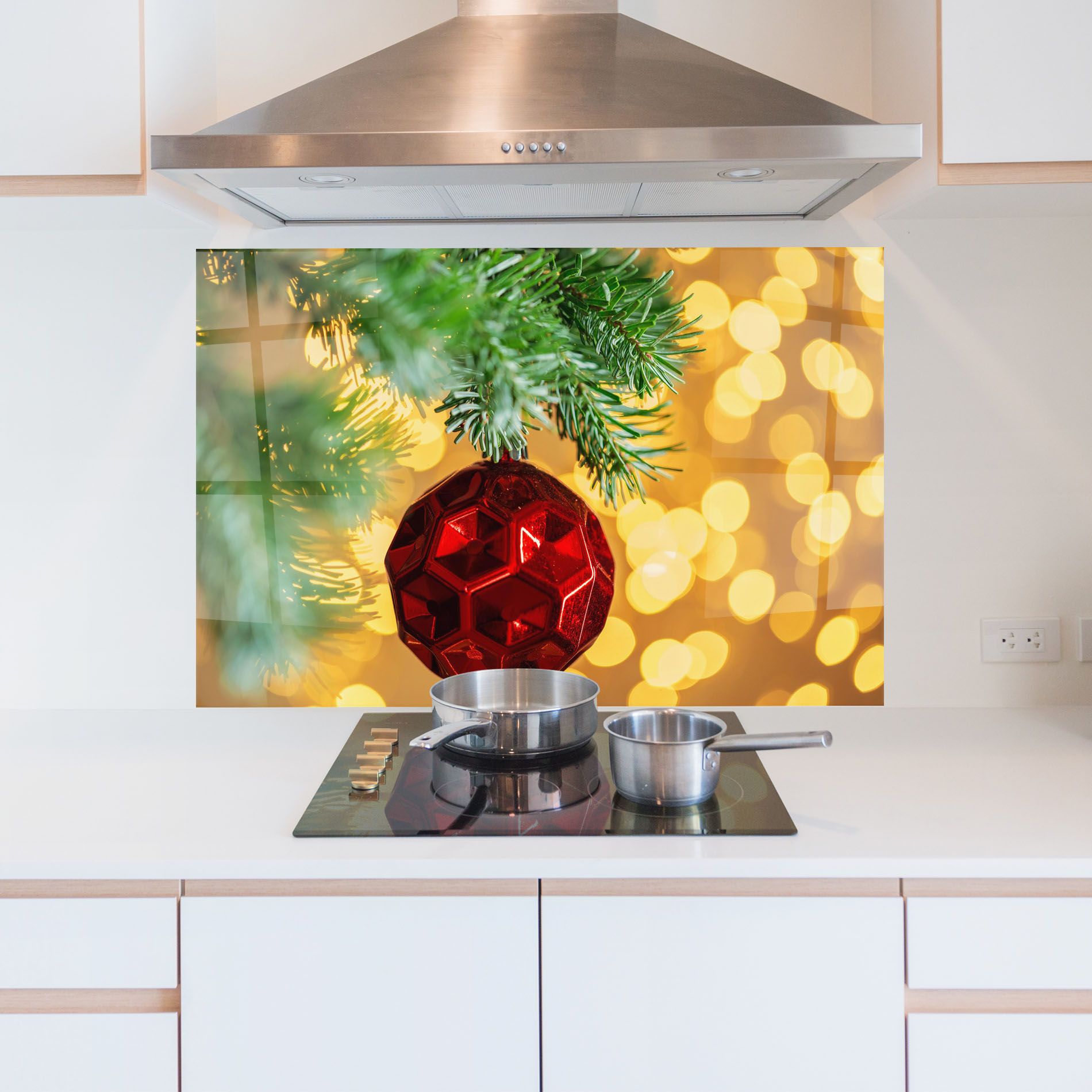 Red Christmas Ball mockup 5