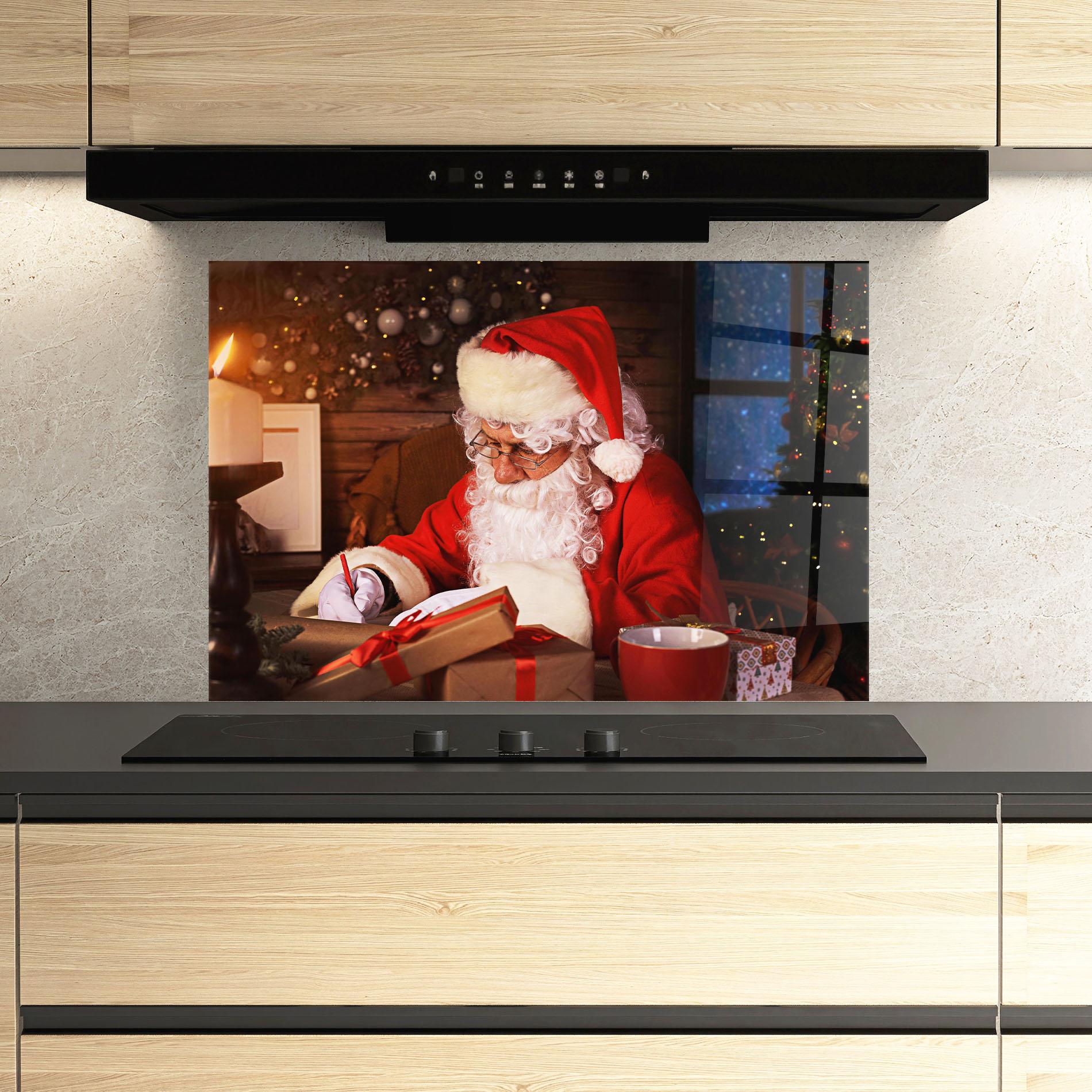 Küchenrückwand Glas Answering Christmas Letters mockup 3