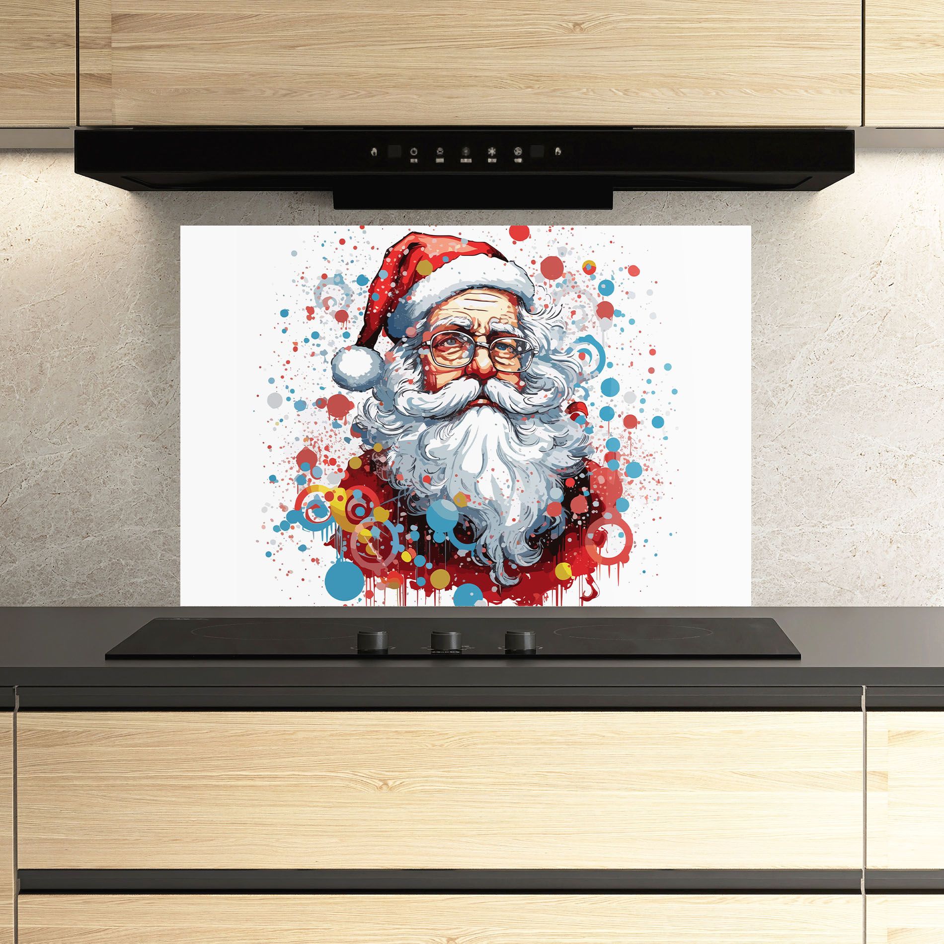 Artistic Santa mockup 3