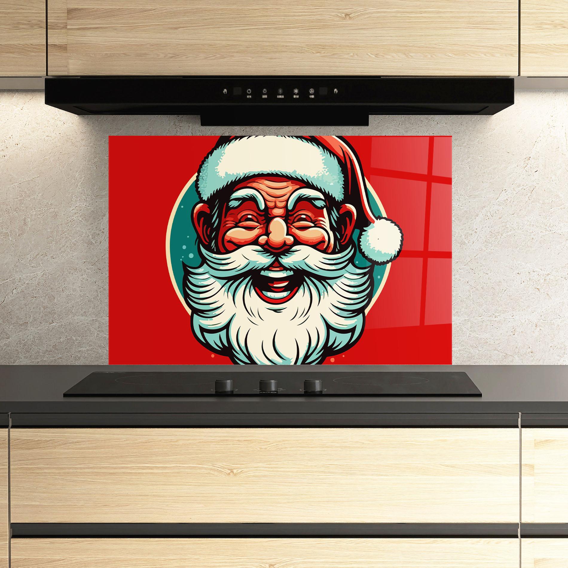 Küchenrückwand Glas Crazy Smile mockup 3