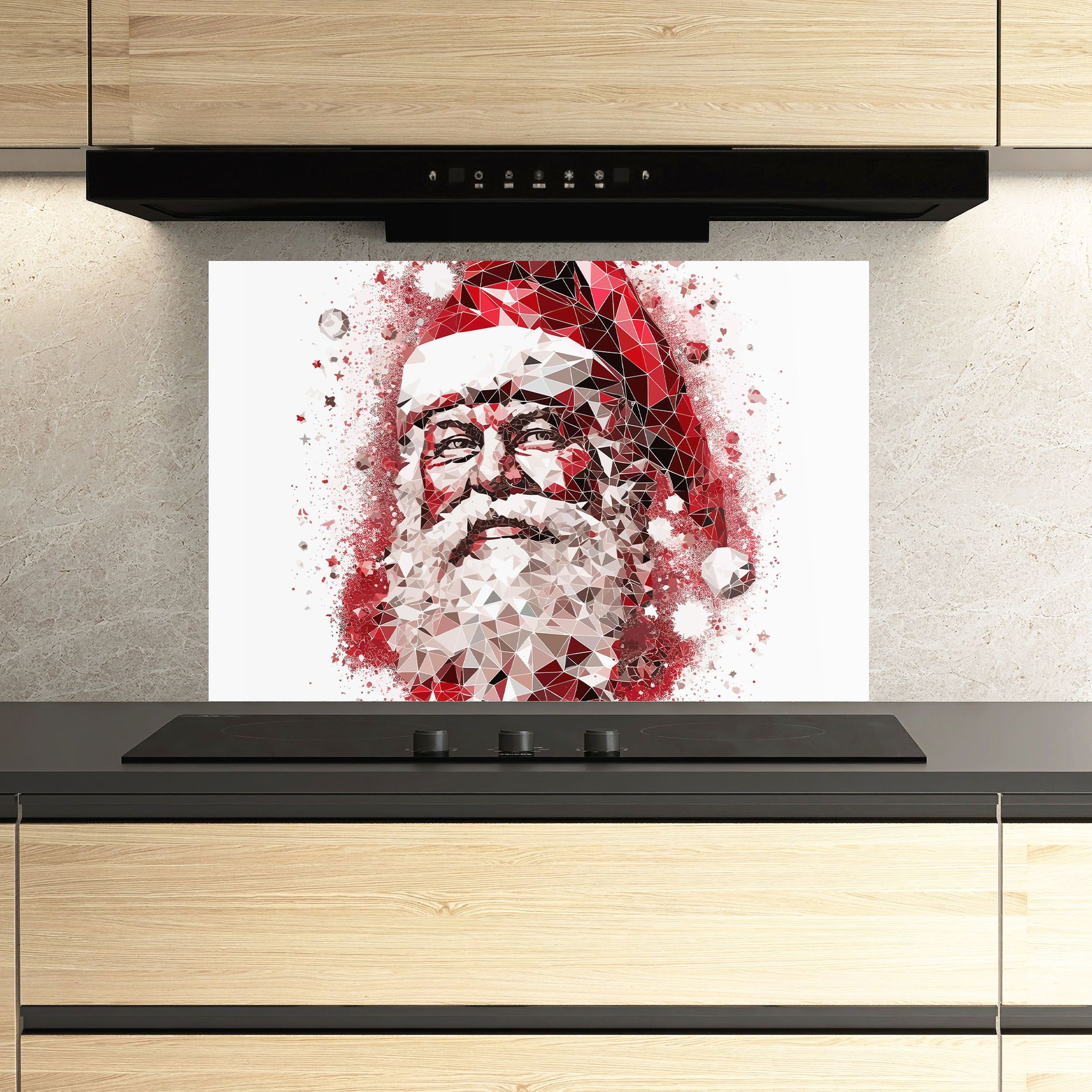 Red Santa Art mockup 3