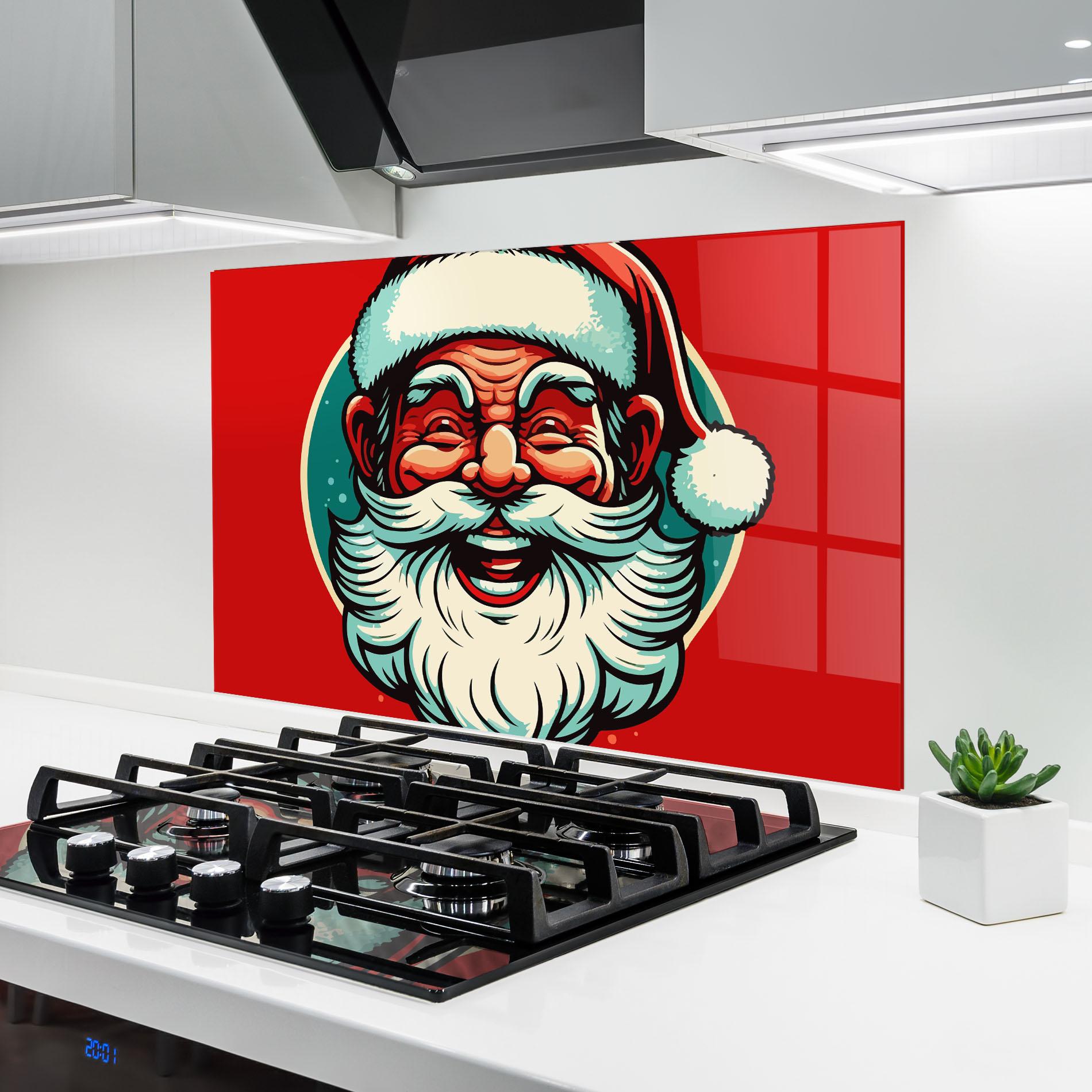 Küchenrückwand Glas Crazy Smile mockup 6