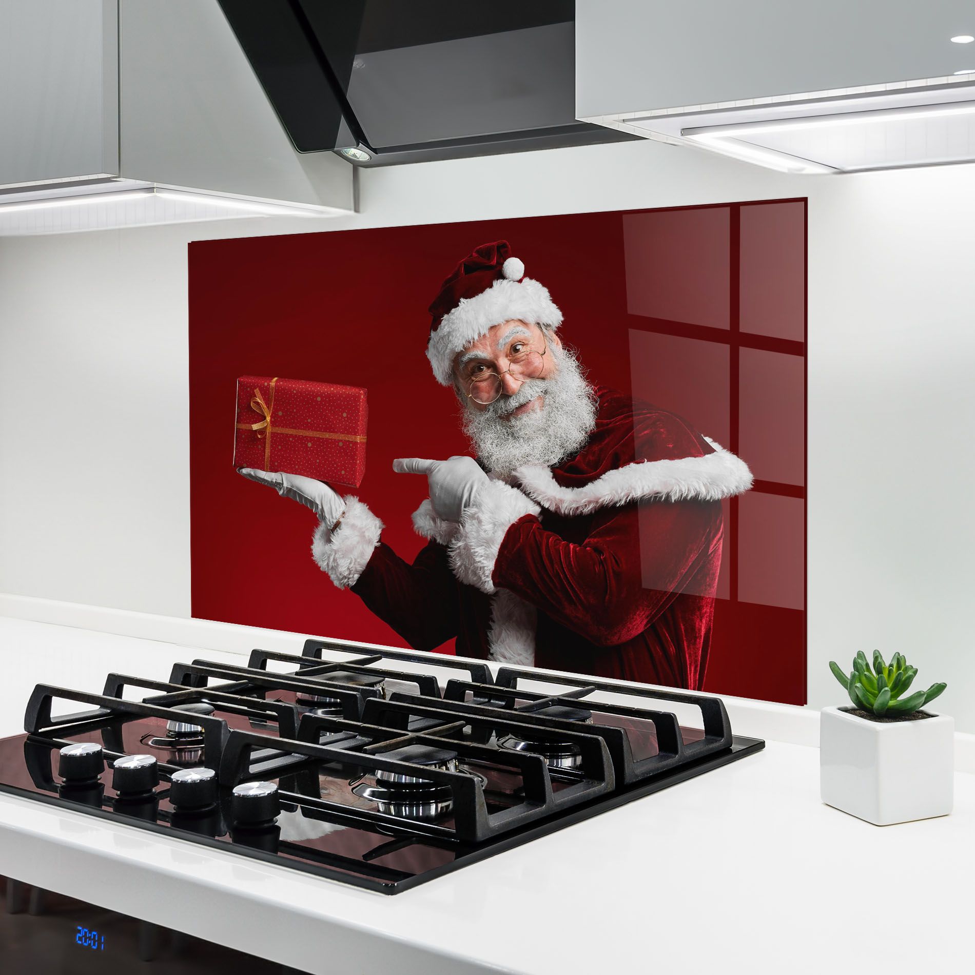Santa Holding Red Present mockup 6
