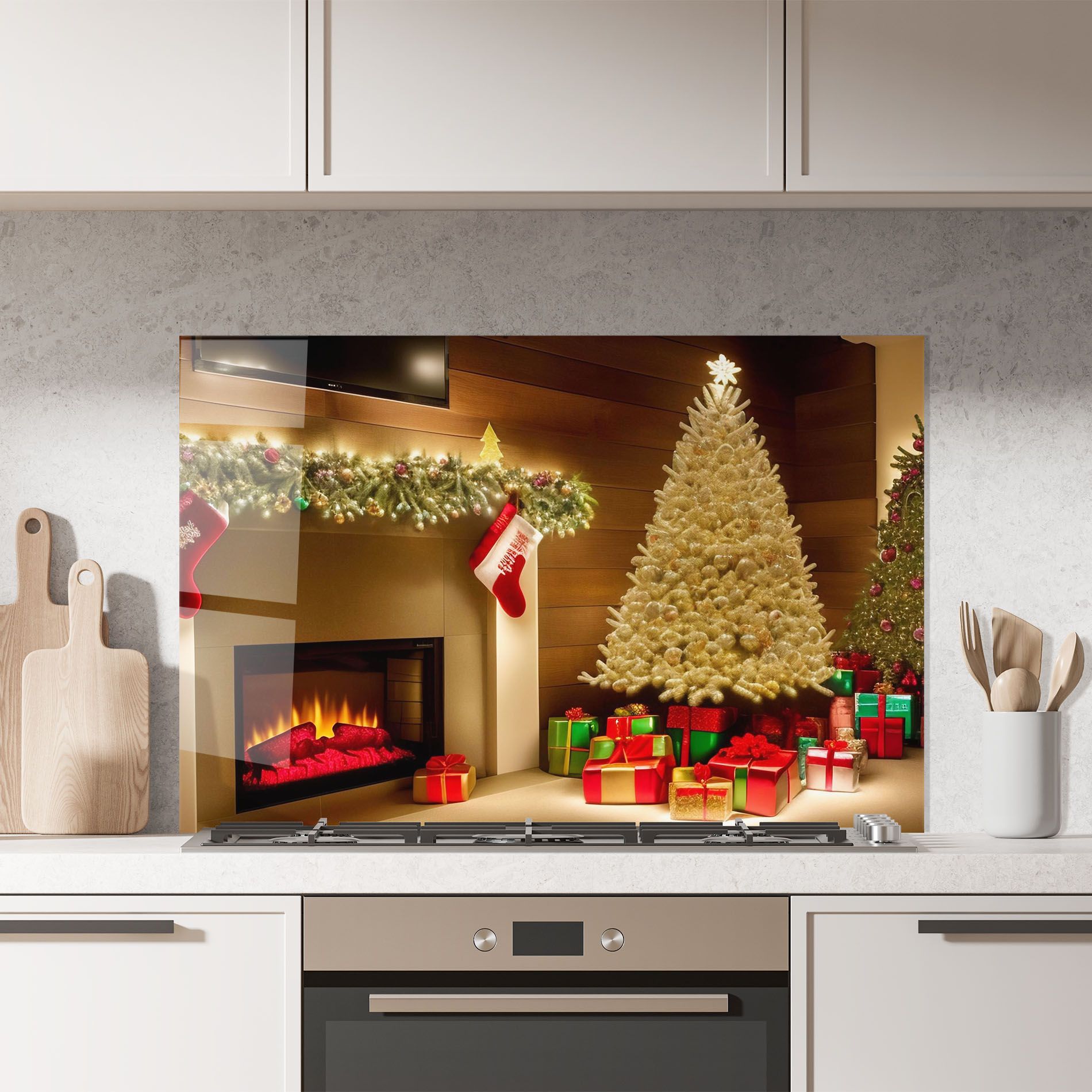 Decorated Christmas Tree mockup 7