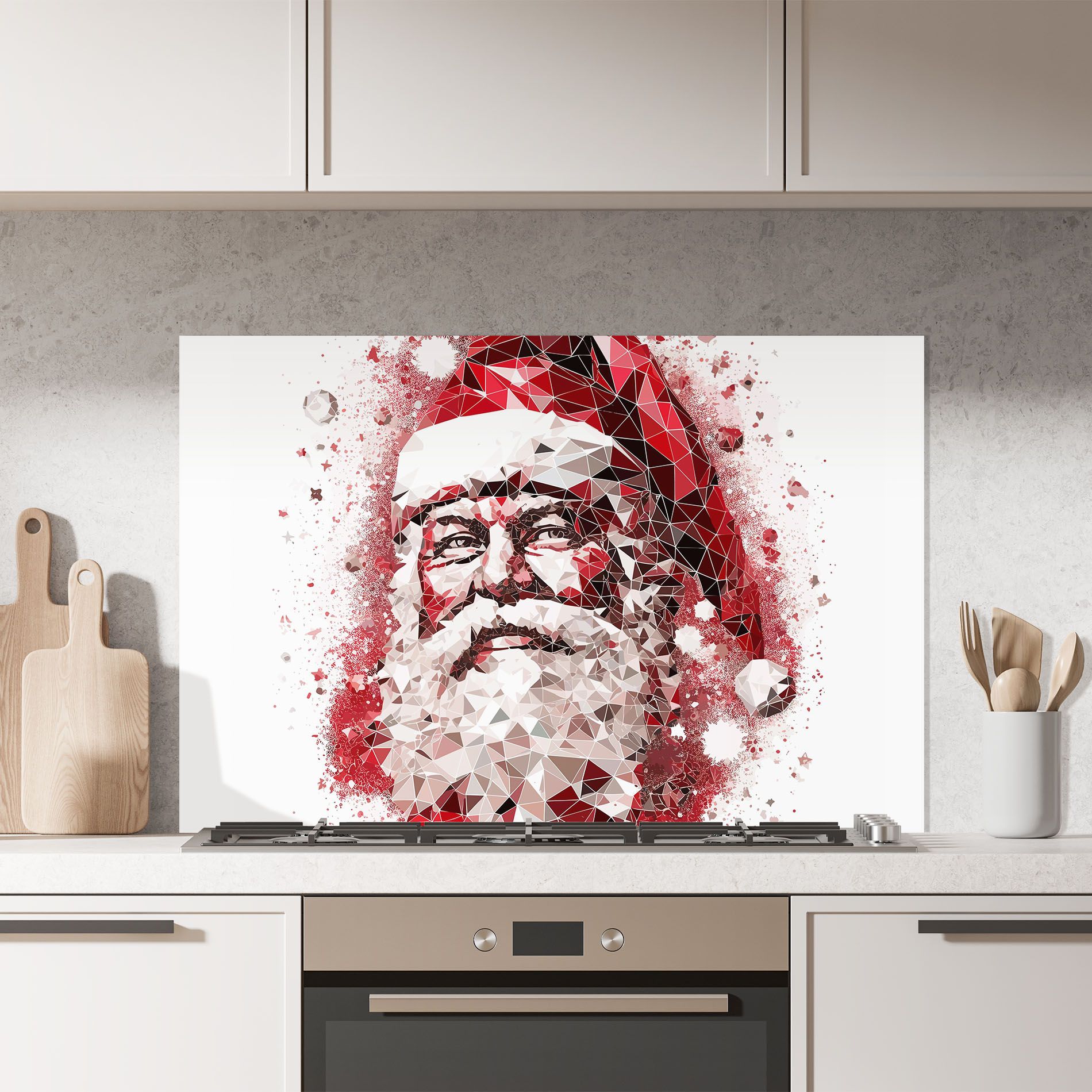 Red Santa Art mockup 7