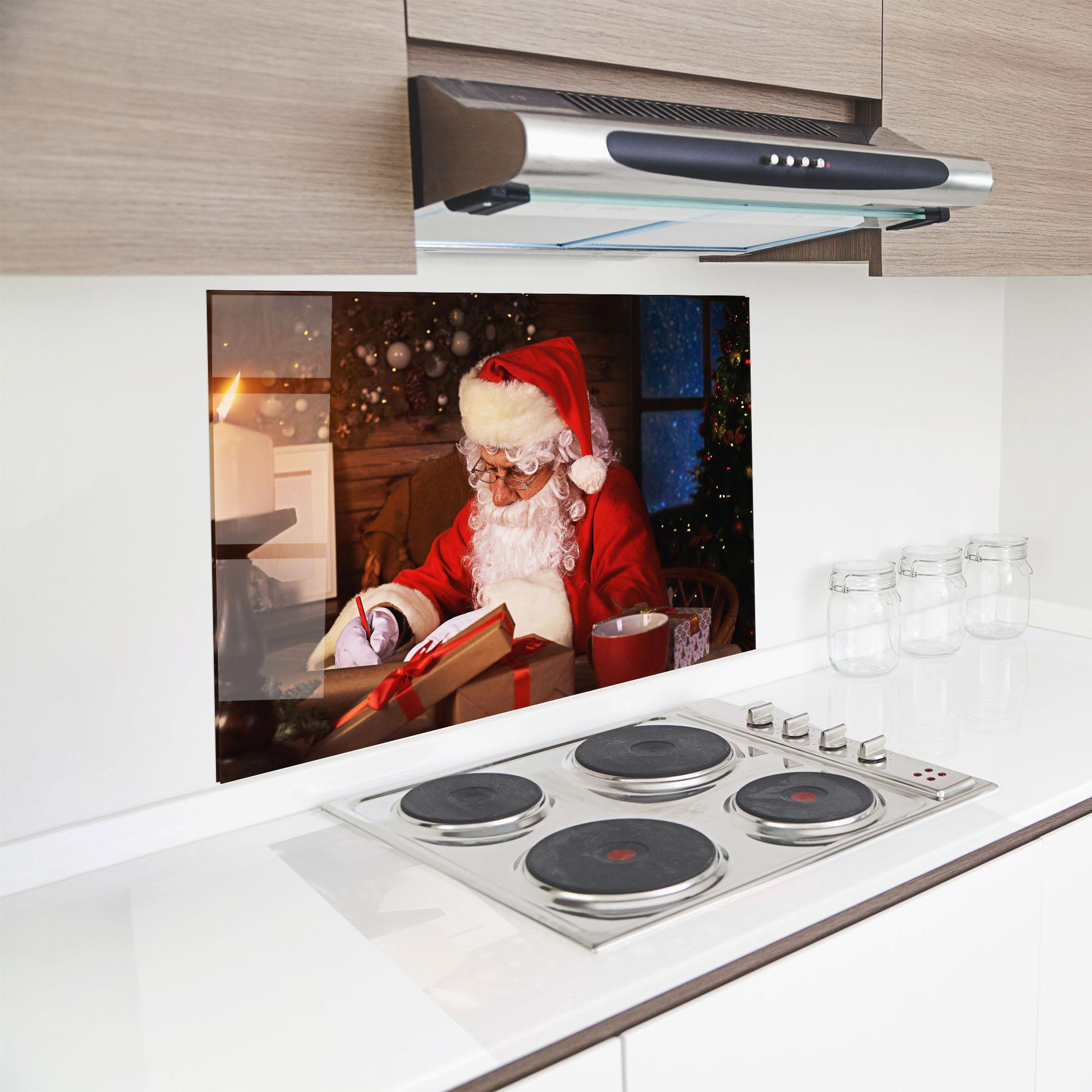 Küchenrückwand Glas Answering Christmas Letters mockup 8