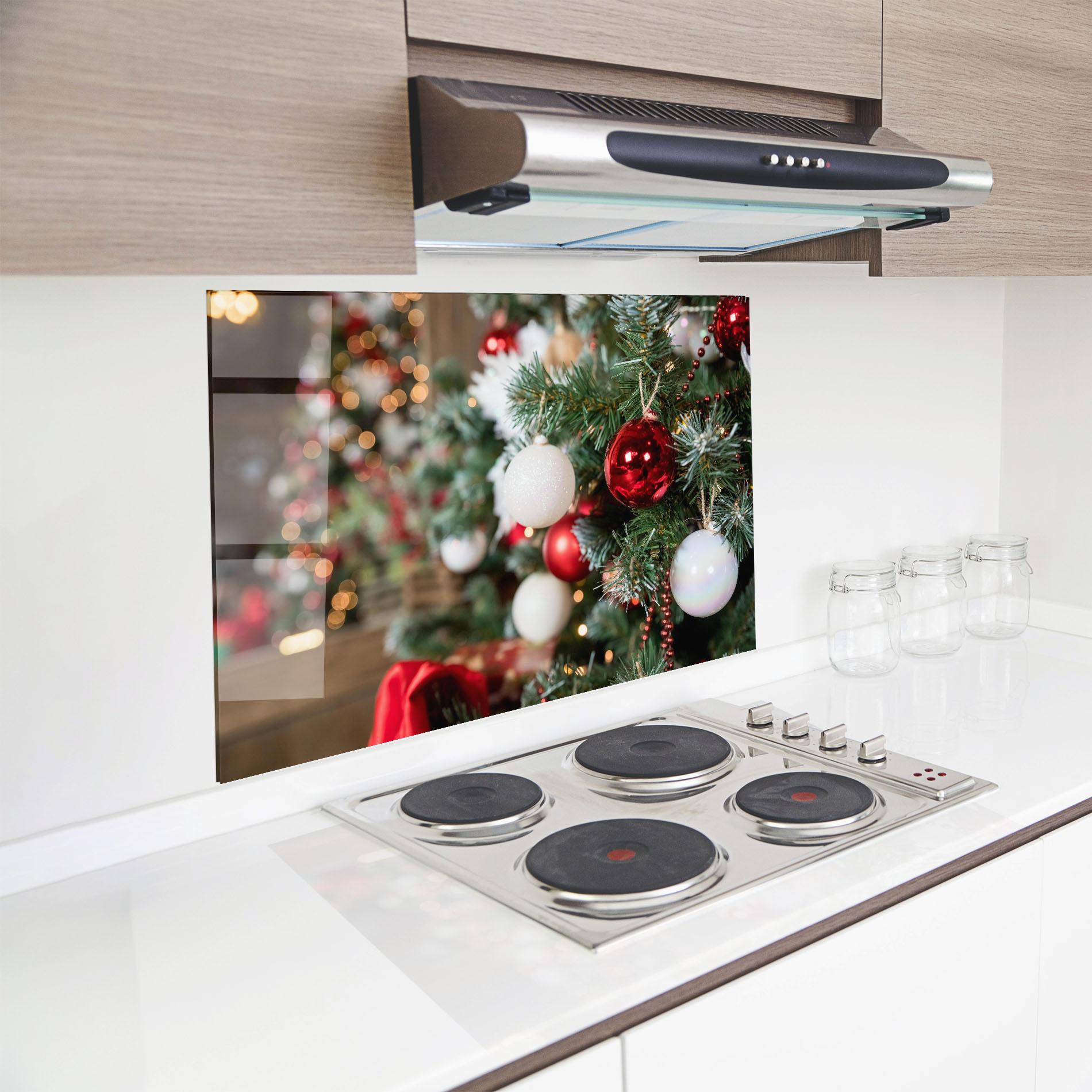 Küchenrückwand Glas Magic Christmas Home mockup 8